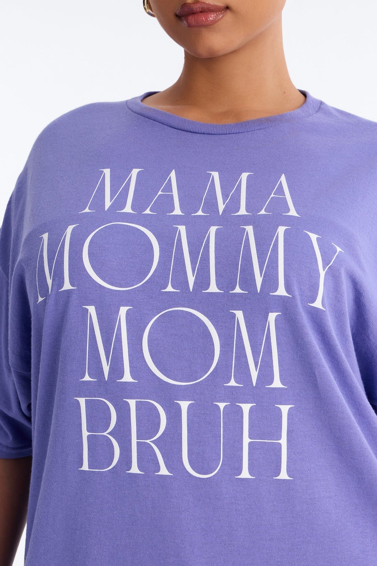 Mama Oversized Tee - Lavender