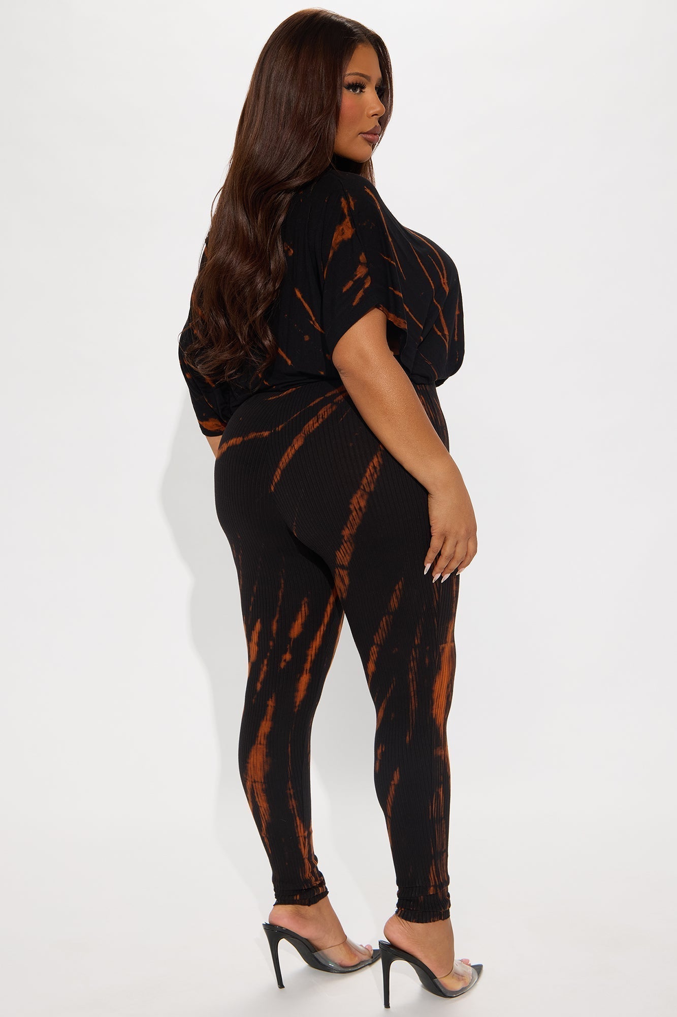 Stephanie Tie Dye Jumpsuit - Black