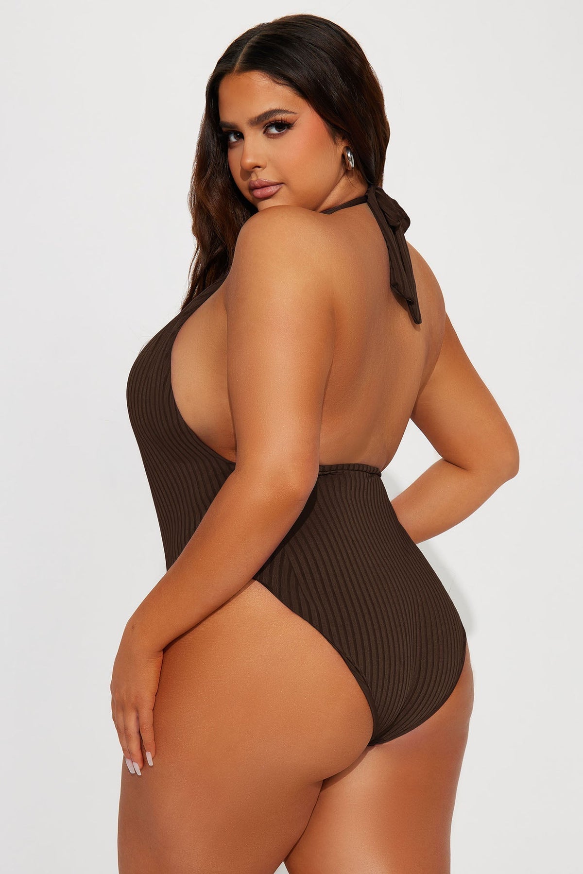 Andrea Halter 1 Piece Swimsuit - Chocolate