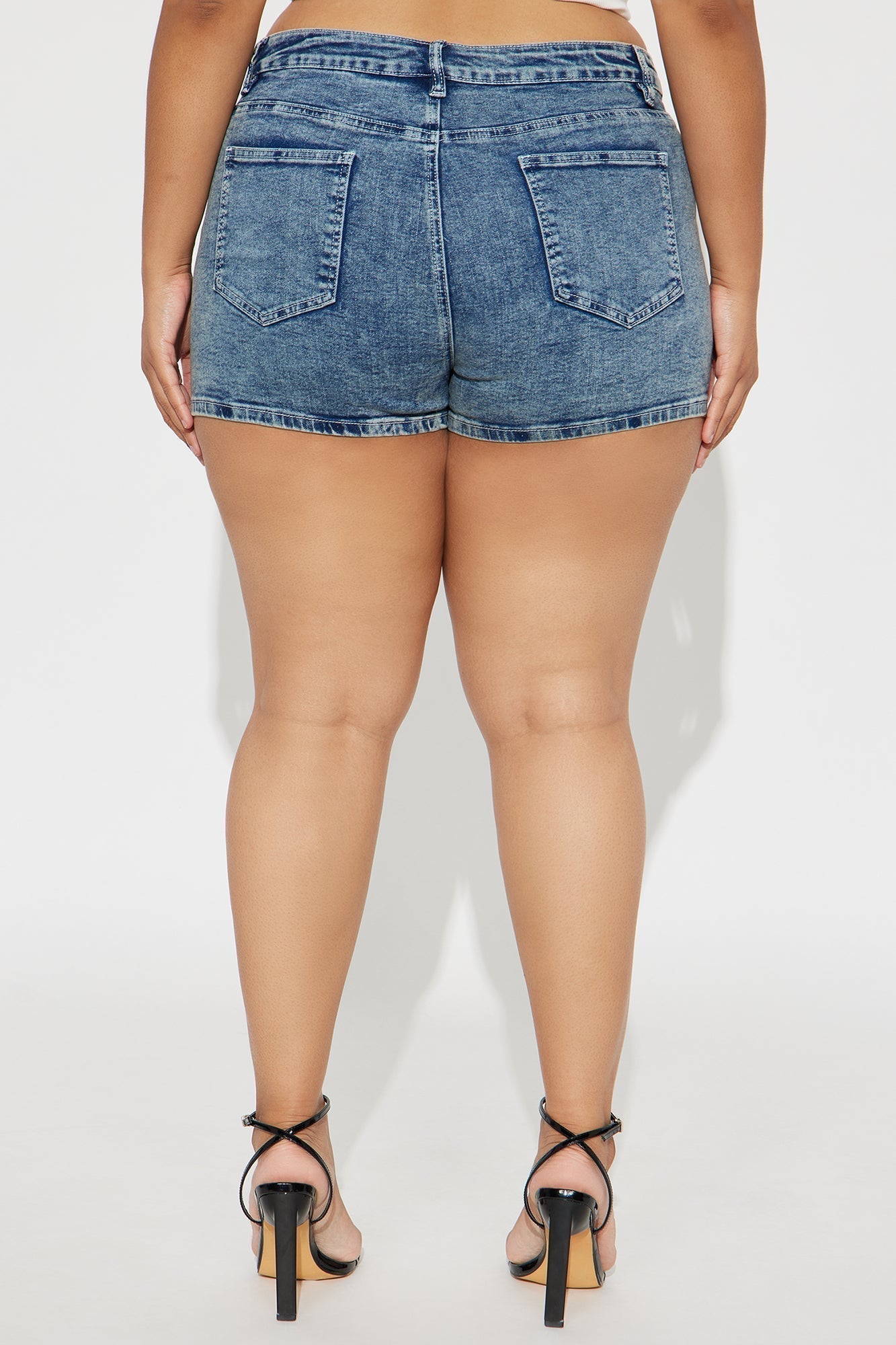 Too Late Denim Wrap Skort - Dark Wash
