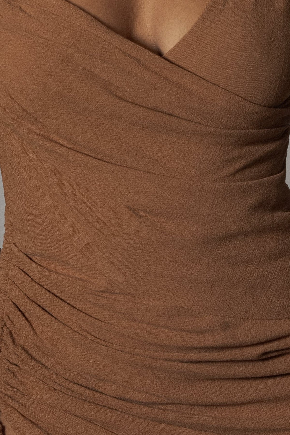 Pecan Dreaming Of Summer Linen Dress