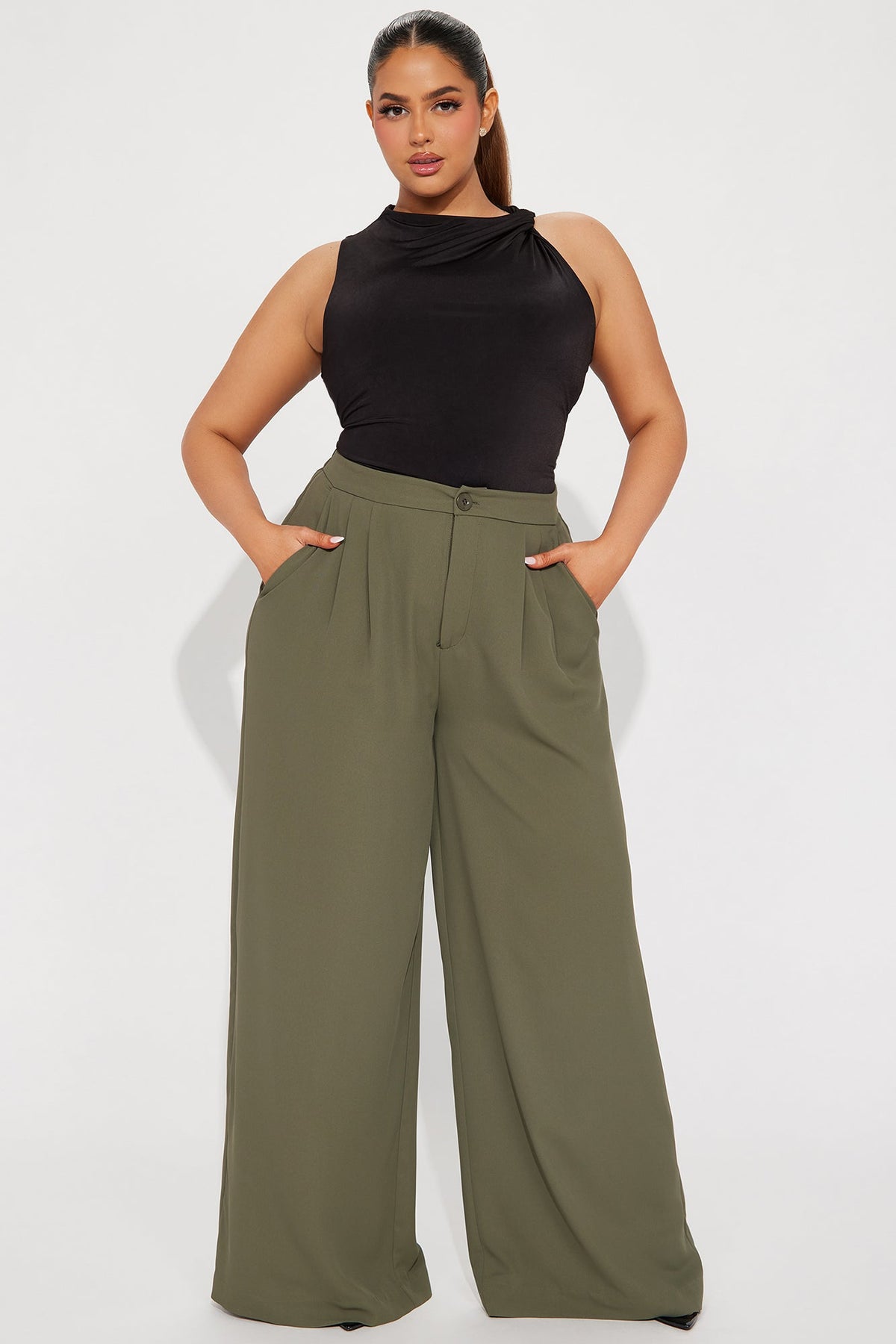 Nadia Trouser Pant - Olive