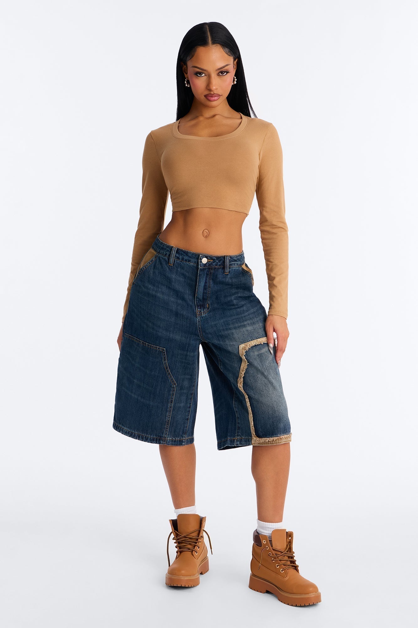 WFH Non Stretch Carpenter Denim Jorts - Dark Wash