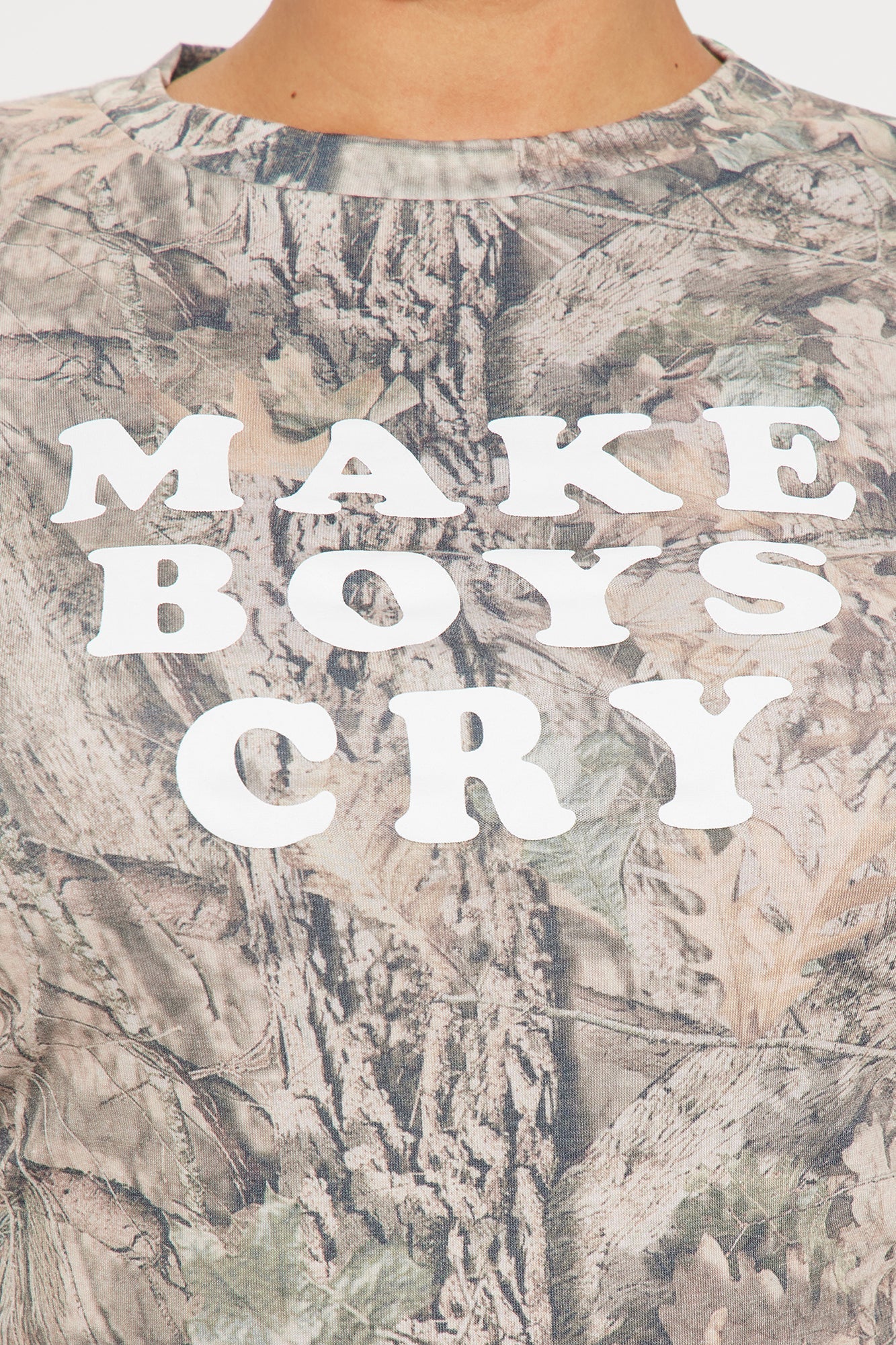 Make Boys Cry Camo Baby Tee - Camouflage