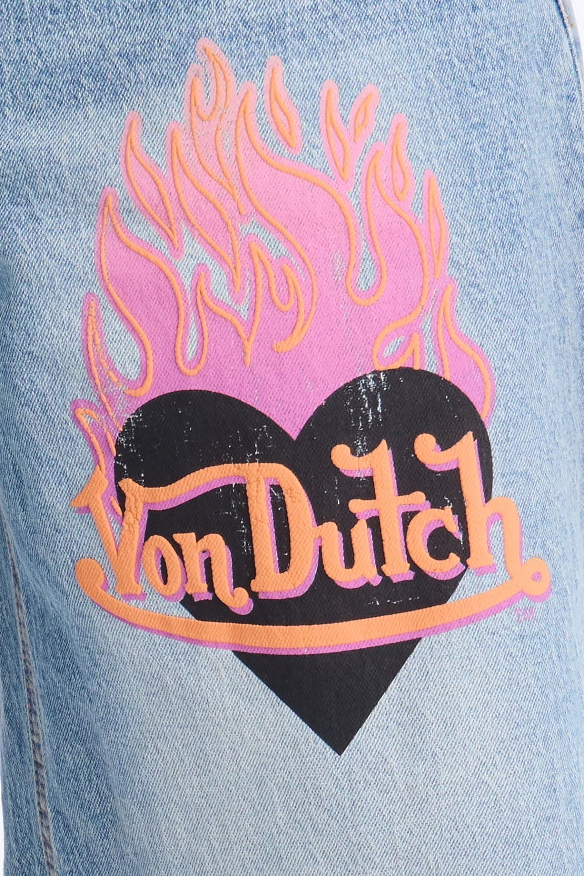 Von Dutch So Hot Denim Shorts - Medium Wash