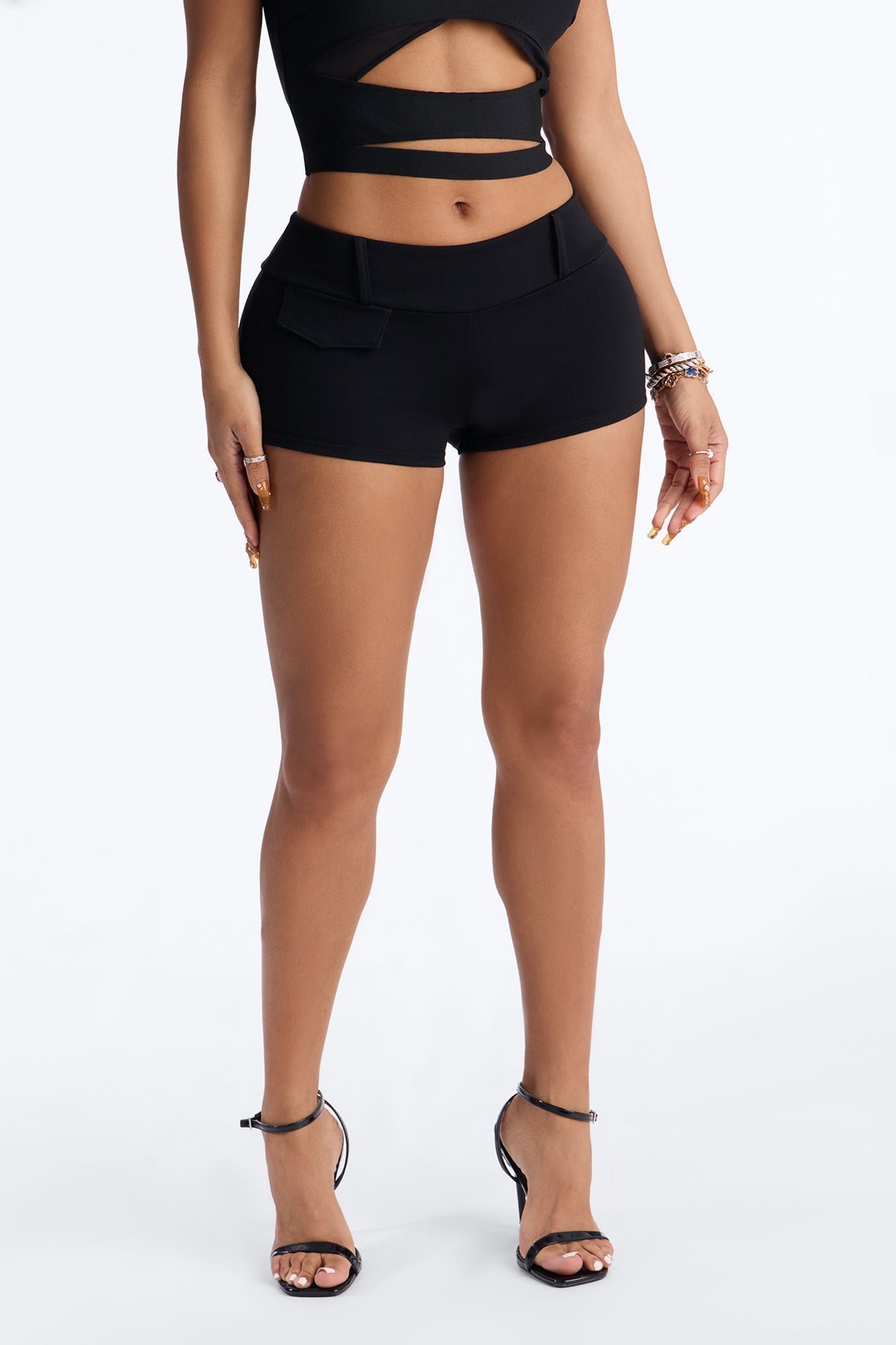 Hayden Ponte Low Rise Micro Short - Black