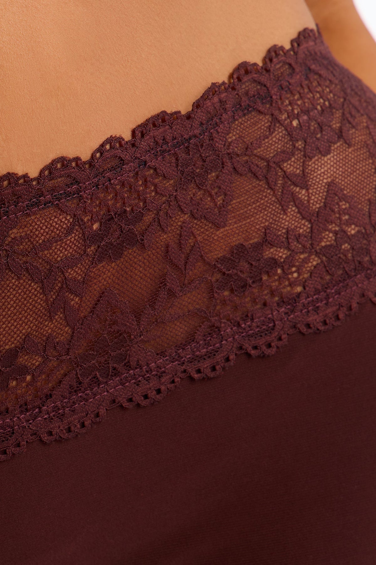 Laced And Locked Low Rise Biker Short - Chocolate