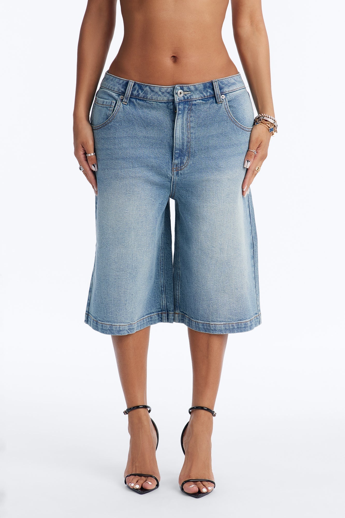 Dream Destination Denim Jorts - Vintage Wash