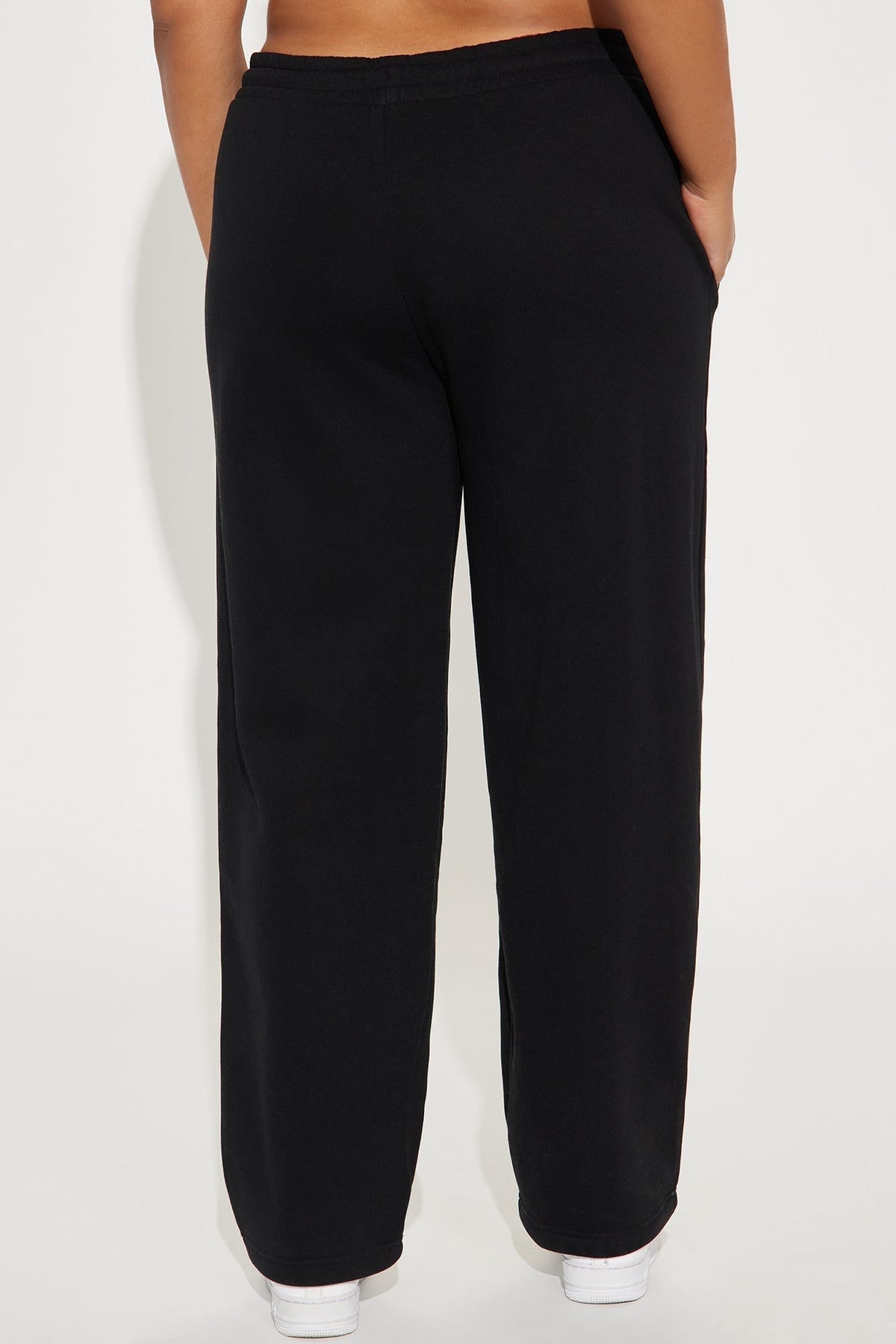 Von Dutch Wide Leg Pant - Black/Green