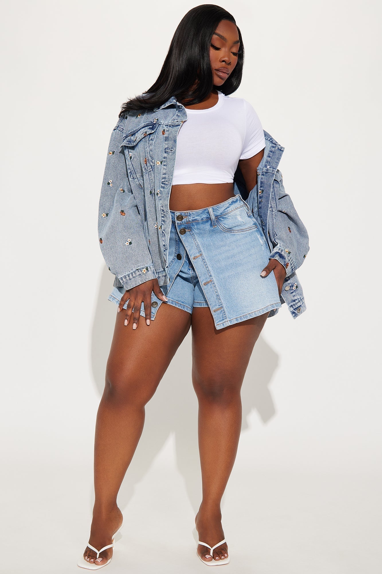 School House Charm Denim Short - Light Wash
