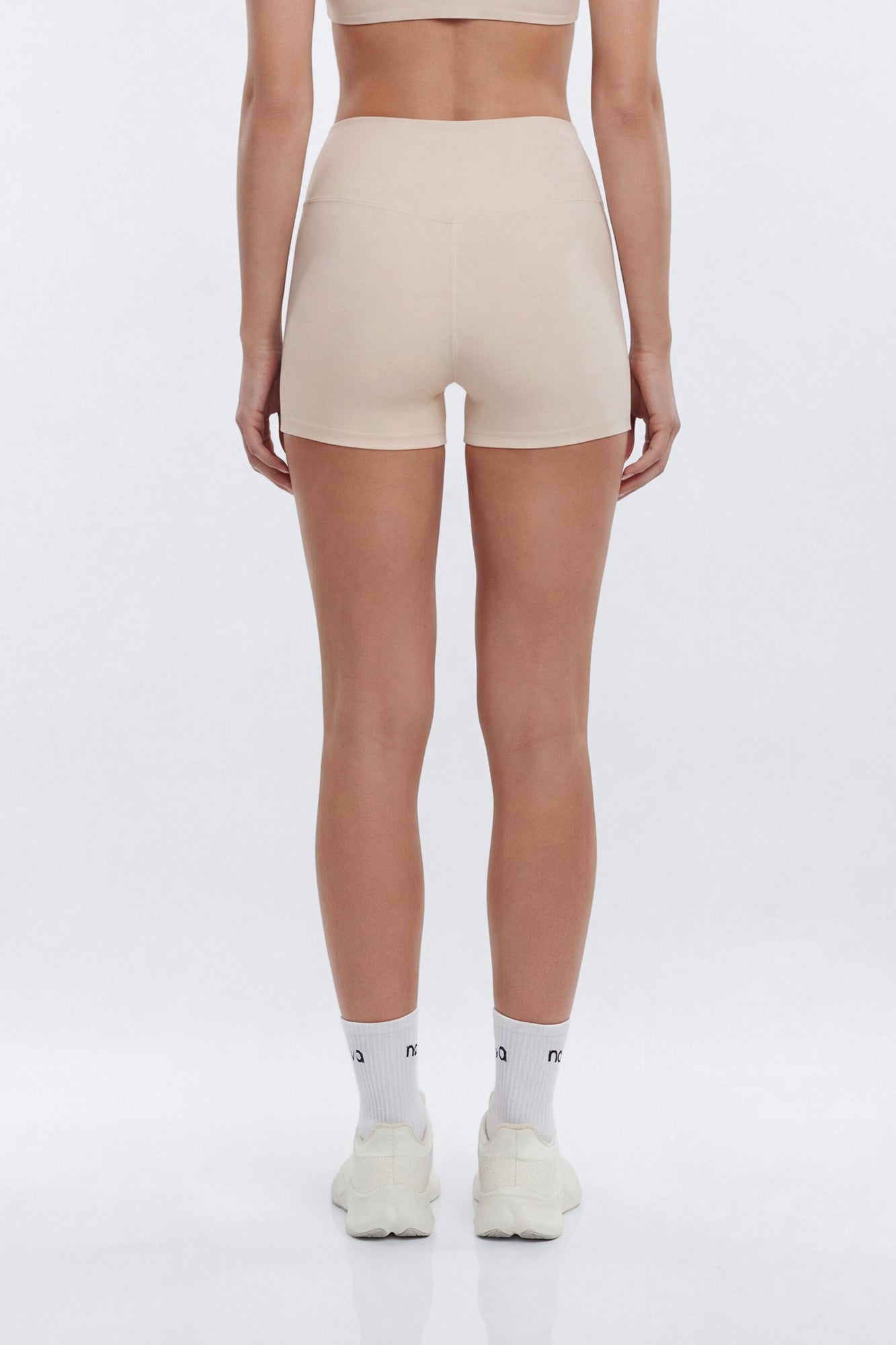 AirSculpt™ 3″ Mid Rise Biker Short - Oat Milk