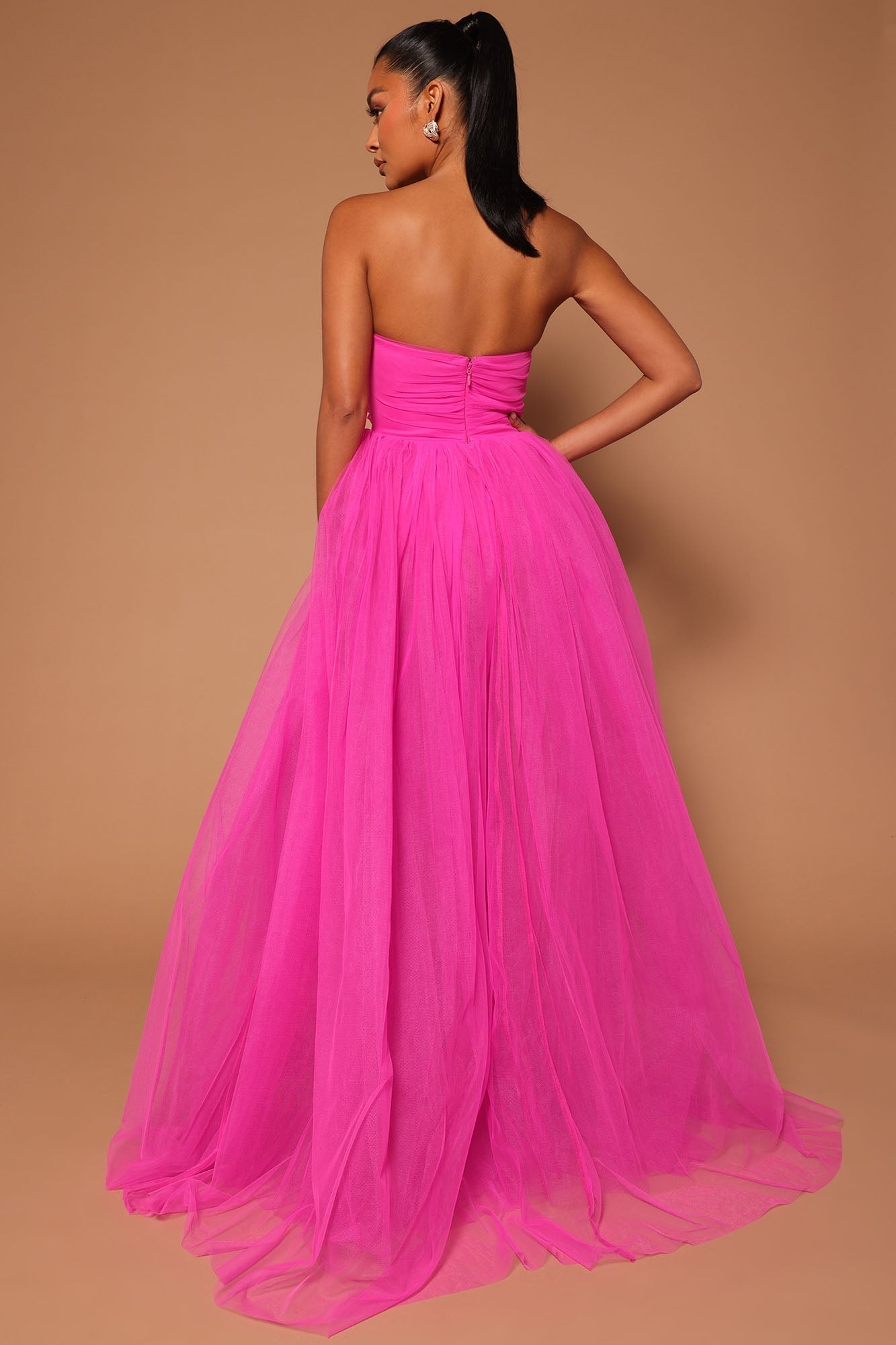 Elle Tulle Gown - Pink