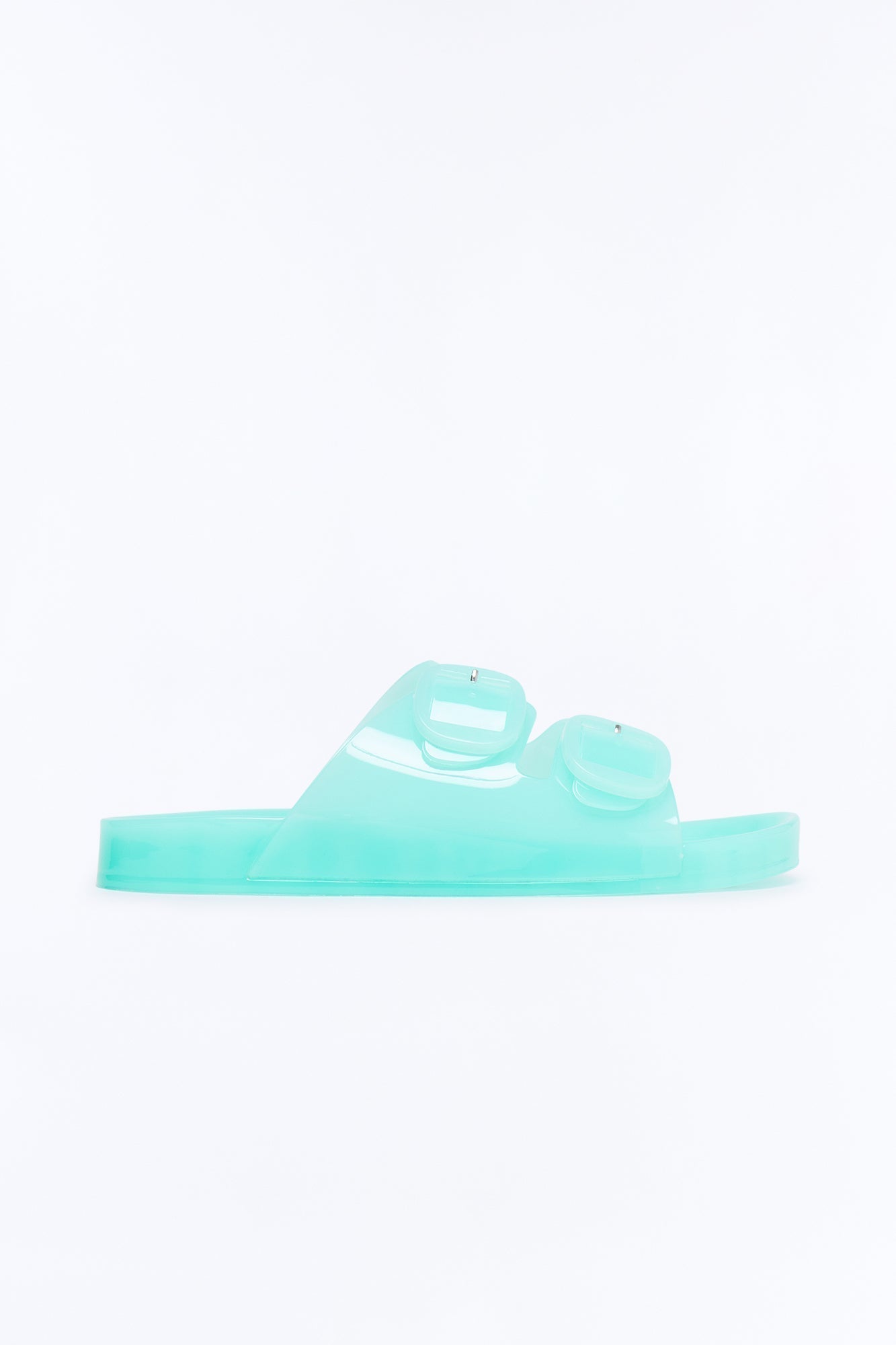 Allie Double Buckle Slides - Mint