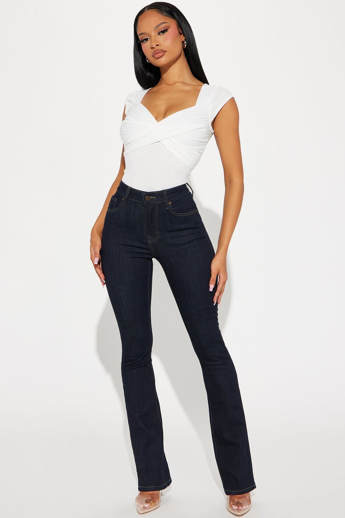 Amaya Sculpting Stretch Bootcut Jeans - Dark Wash