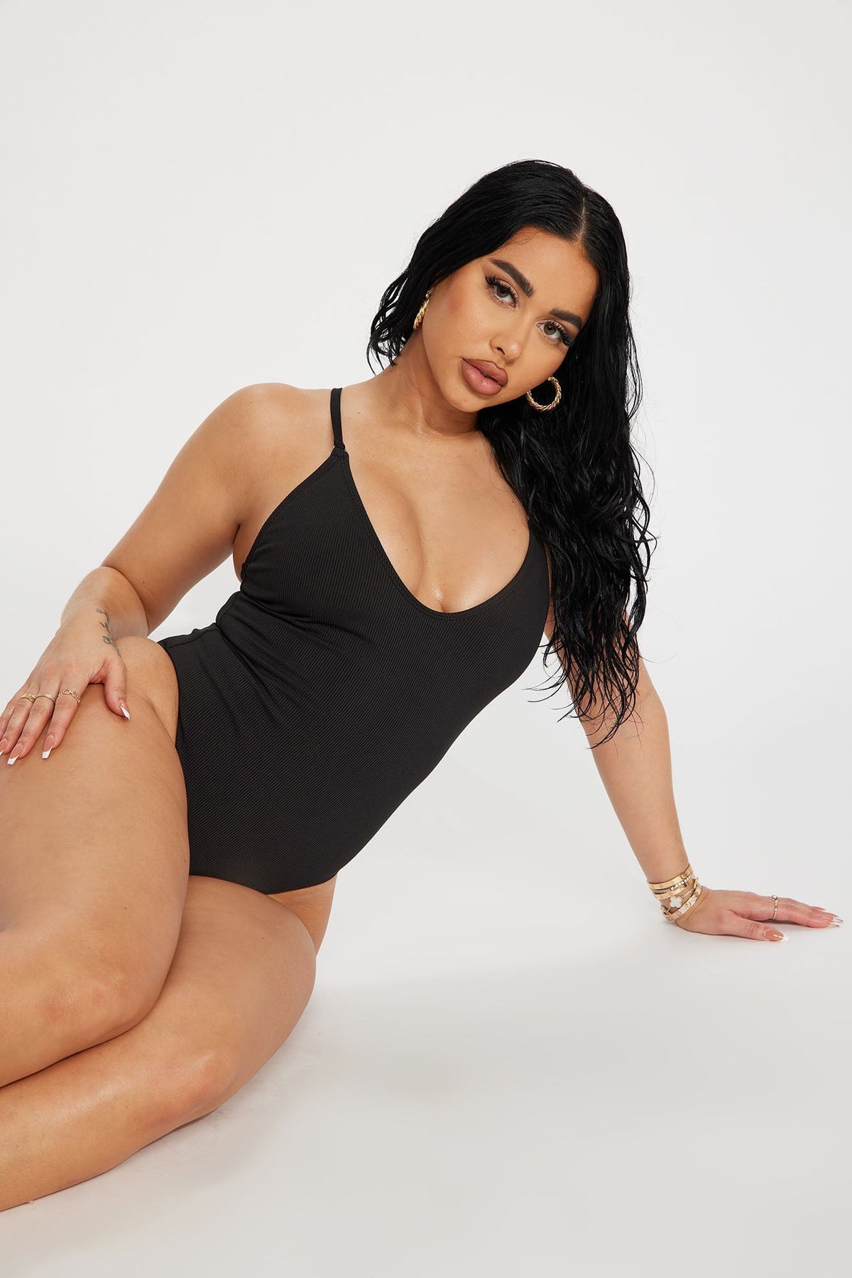 Davina 1 Piece Swimsuit - Black