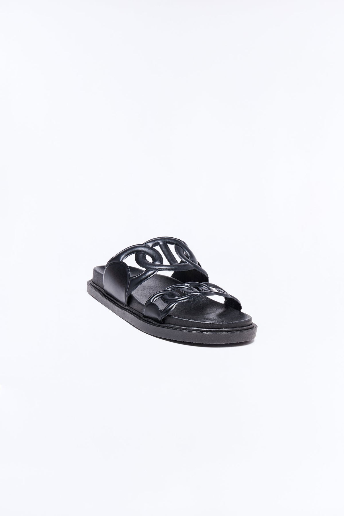 Alma Slip On Sandals - Black