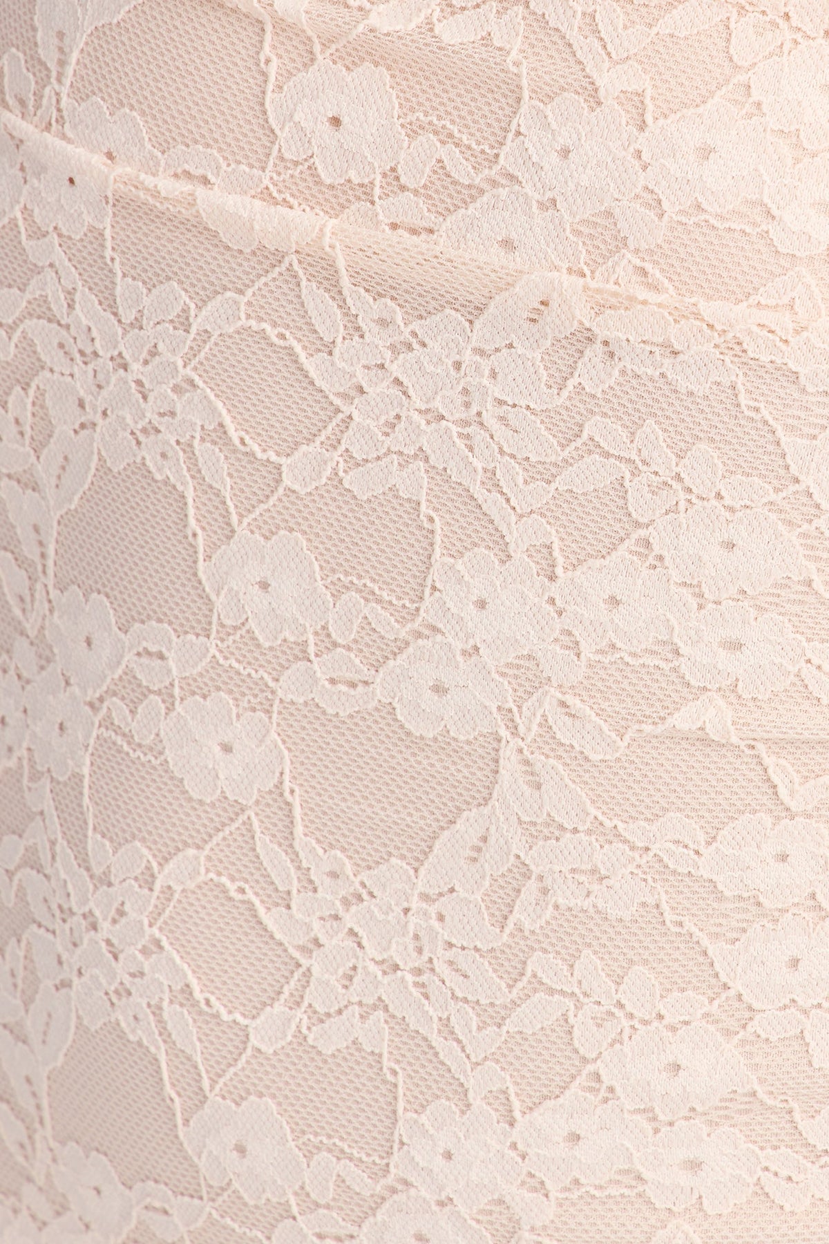 Melissa Lace Midi Dress - Cream
