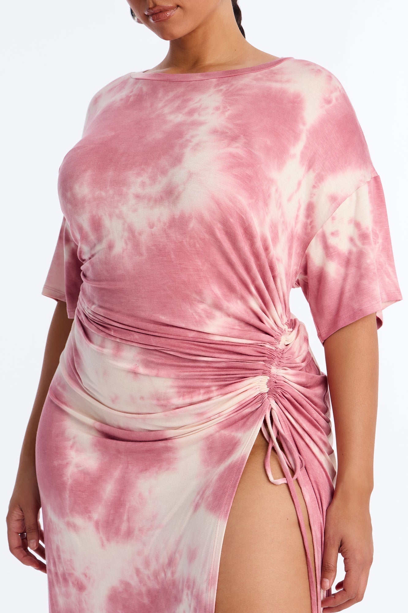 Tatum Tie Dye Maxi Dress - Pink/combo