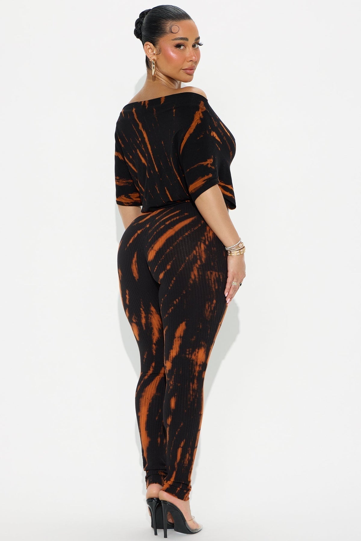 Stephanie Tie Dye Jumpsuit - Black