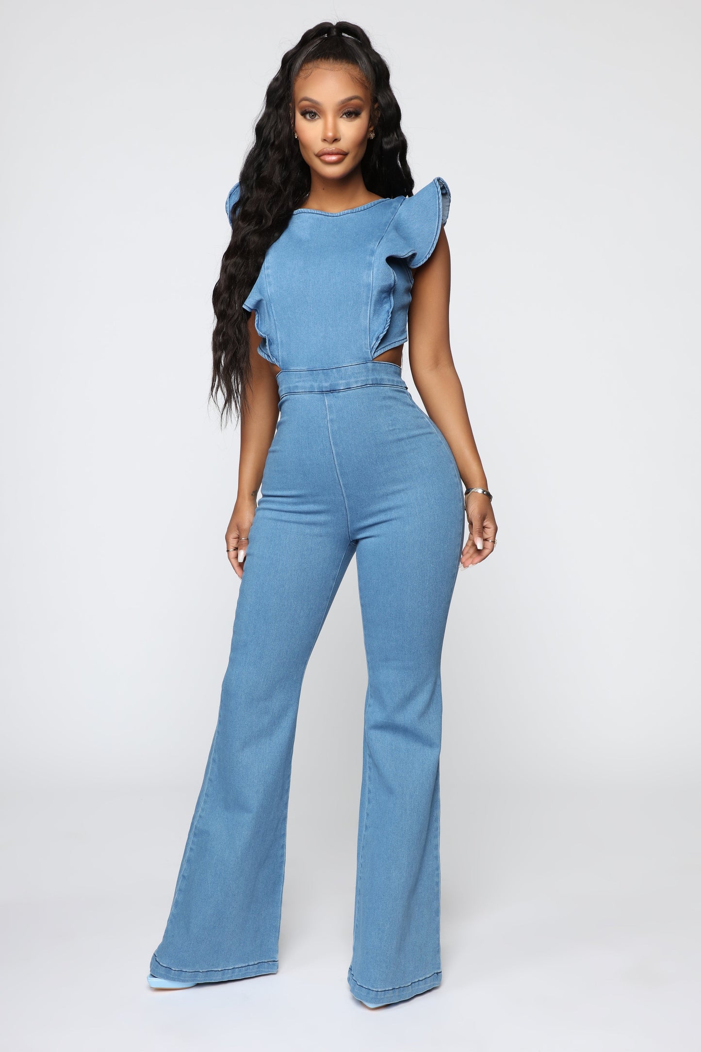 Janis Denim Jumpsuit - Medium Wash