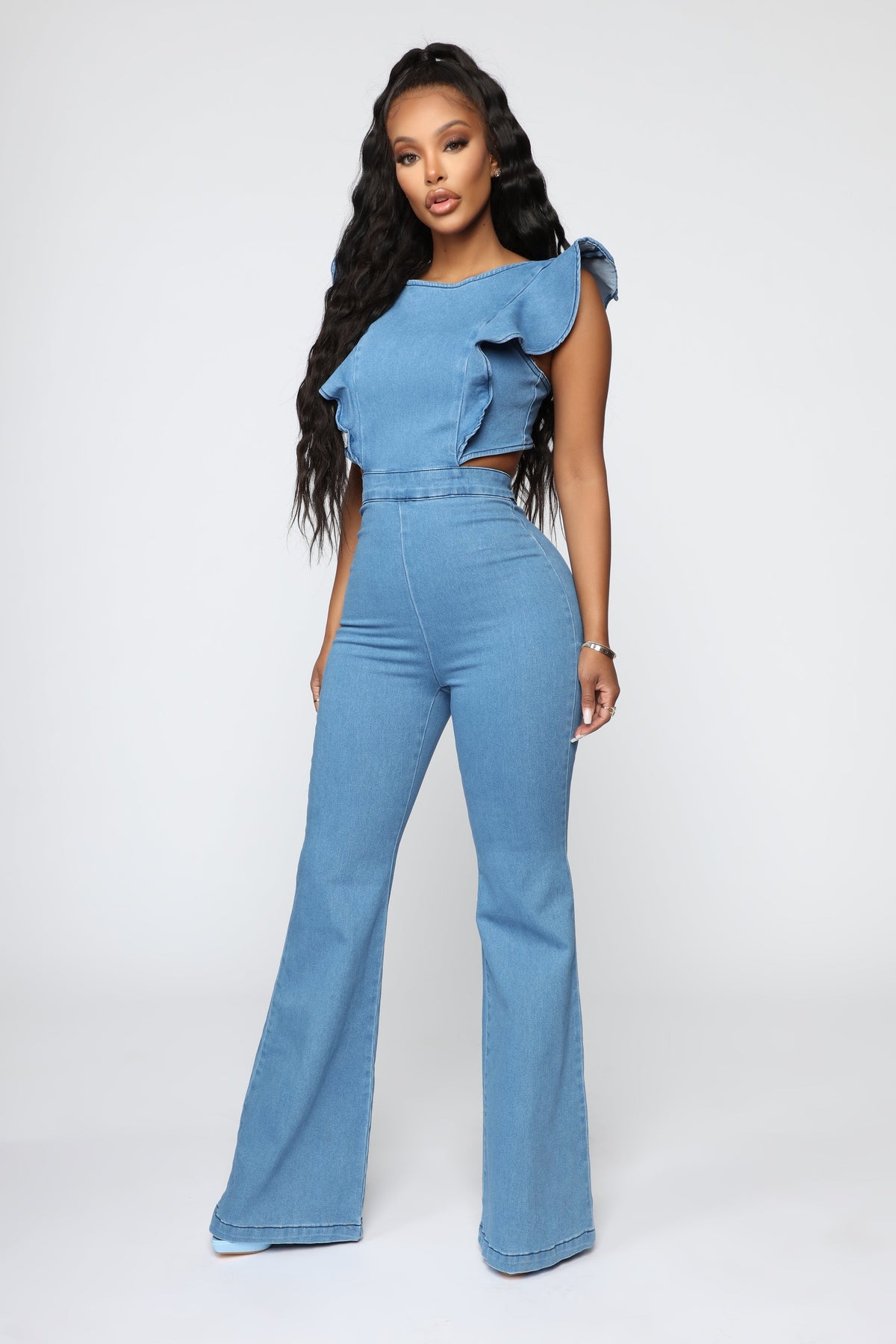 Janis Denim Jumpsuit - Medium Wash