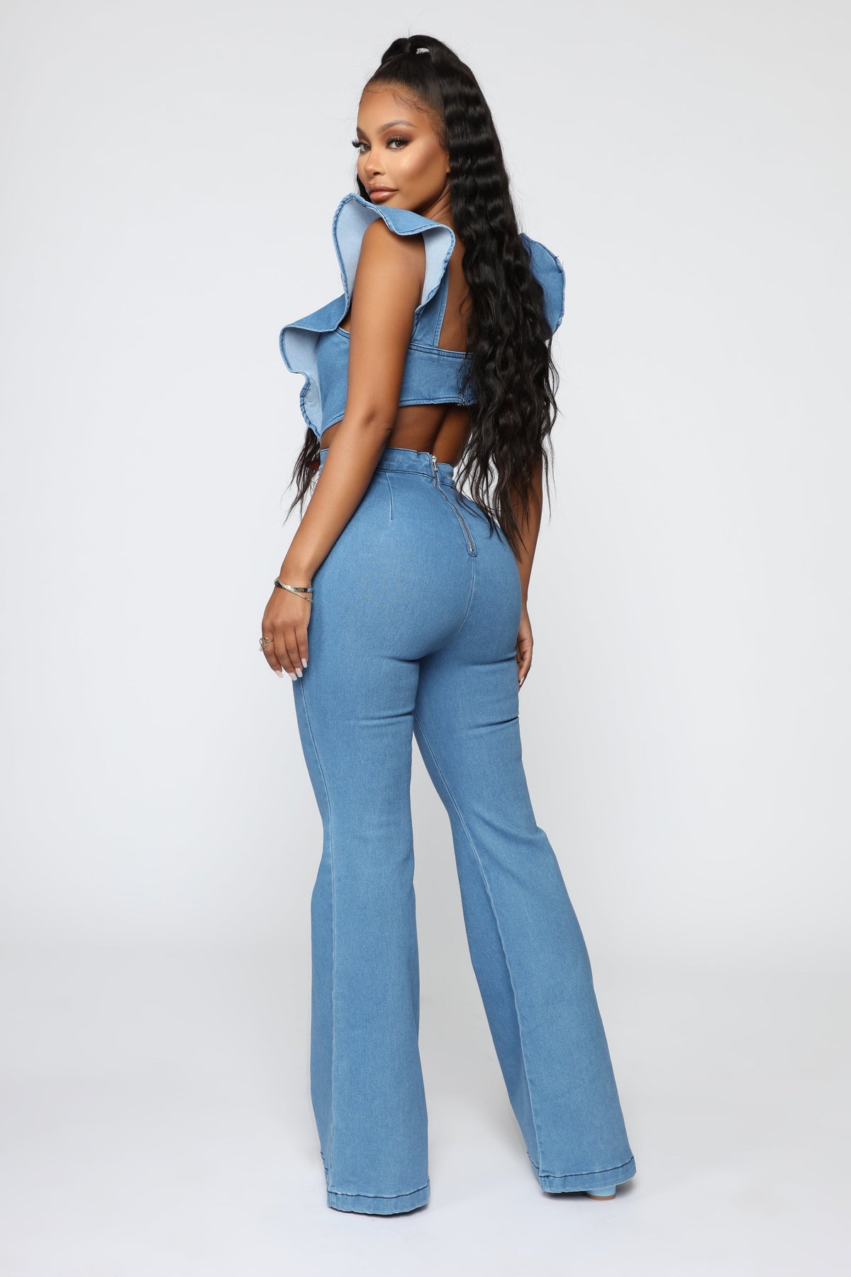 Janis Denim Jumpsuit - Medium Wash