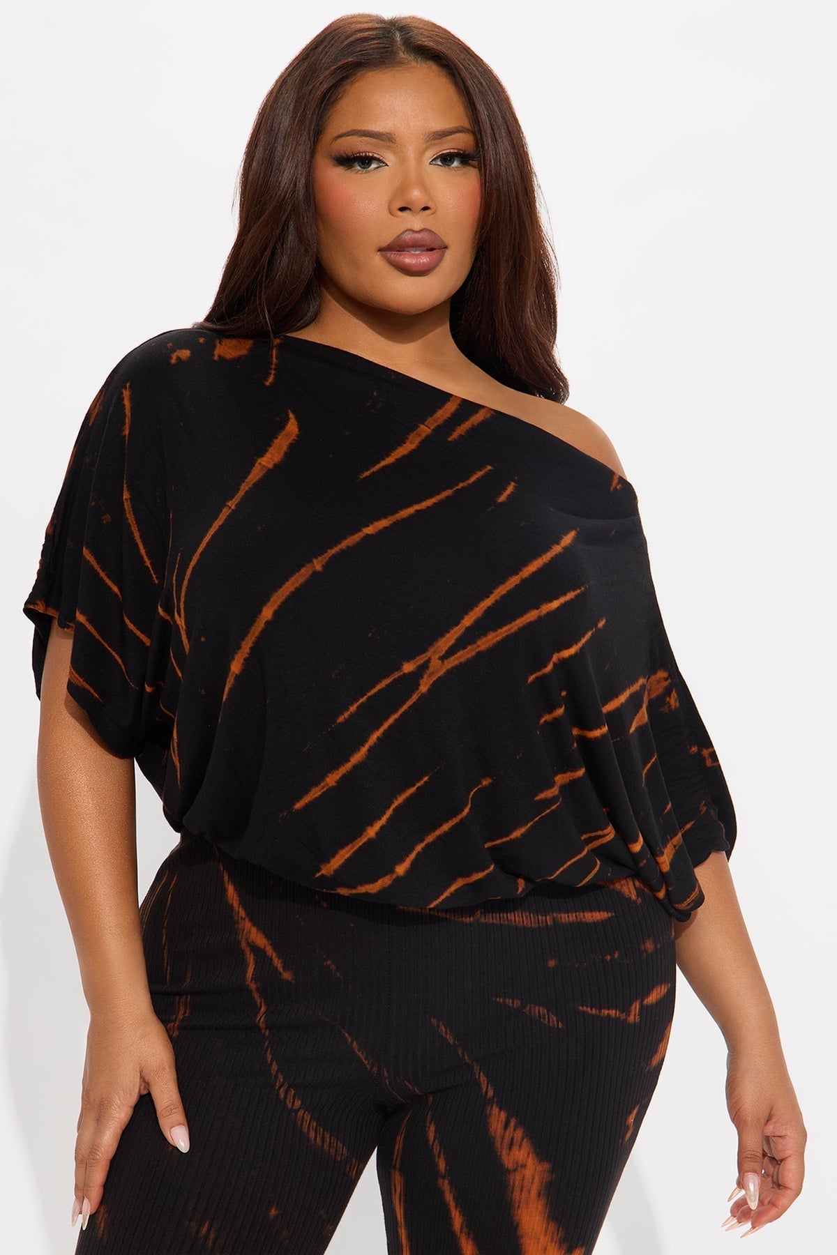 Stephanie Tie Dye Jumpsuit - Black