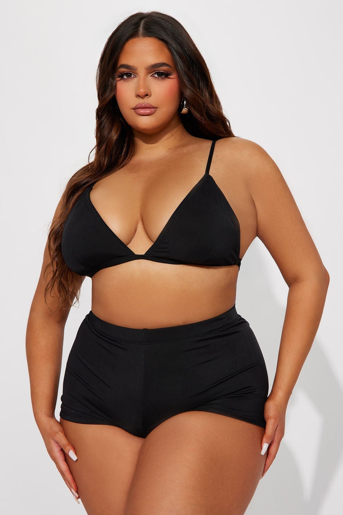 Leilani 2 Piece Short Bikini - Black