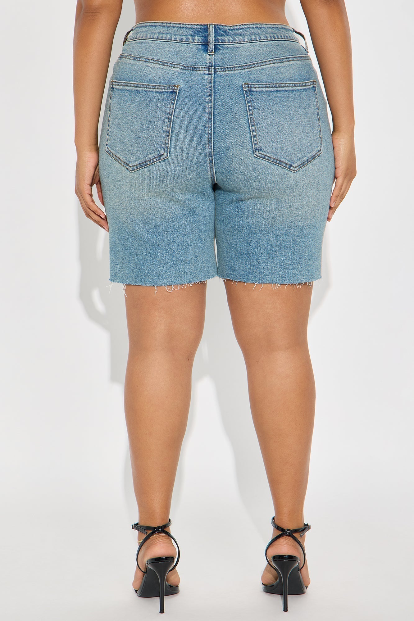 Lydie Crossover Bermuda Shorts - Vintage Wash