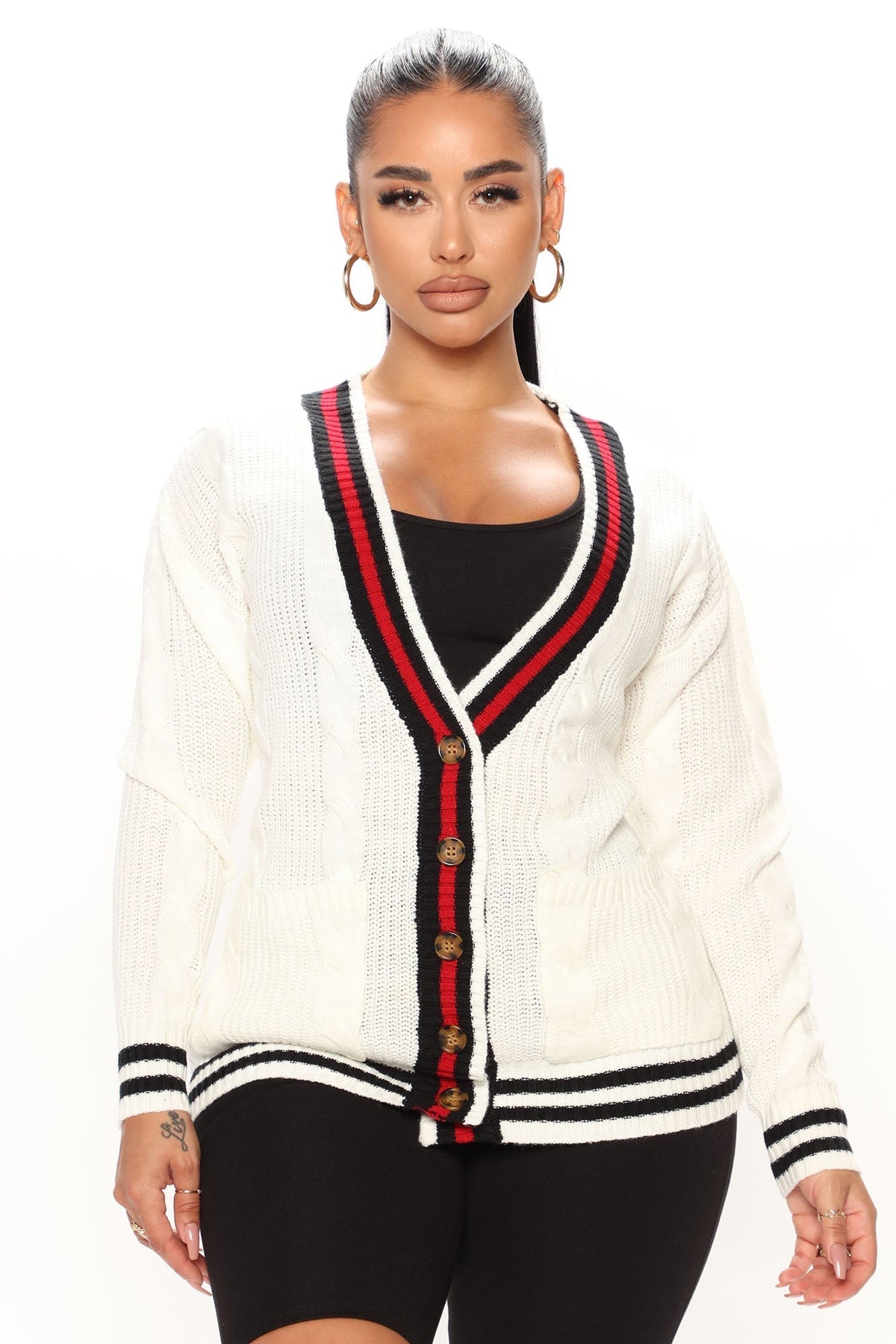 School's Out Boyfriend Cardigan - Ivory