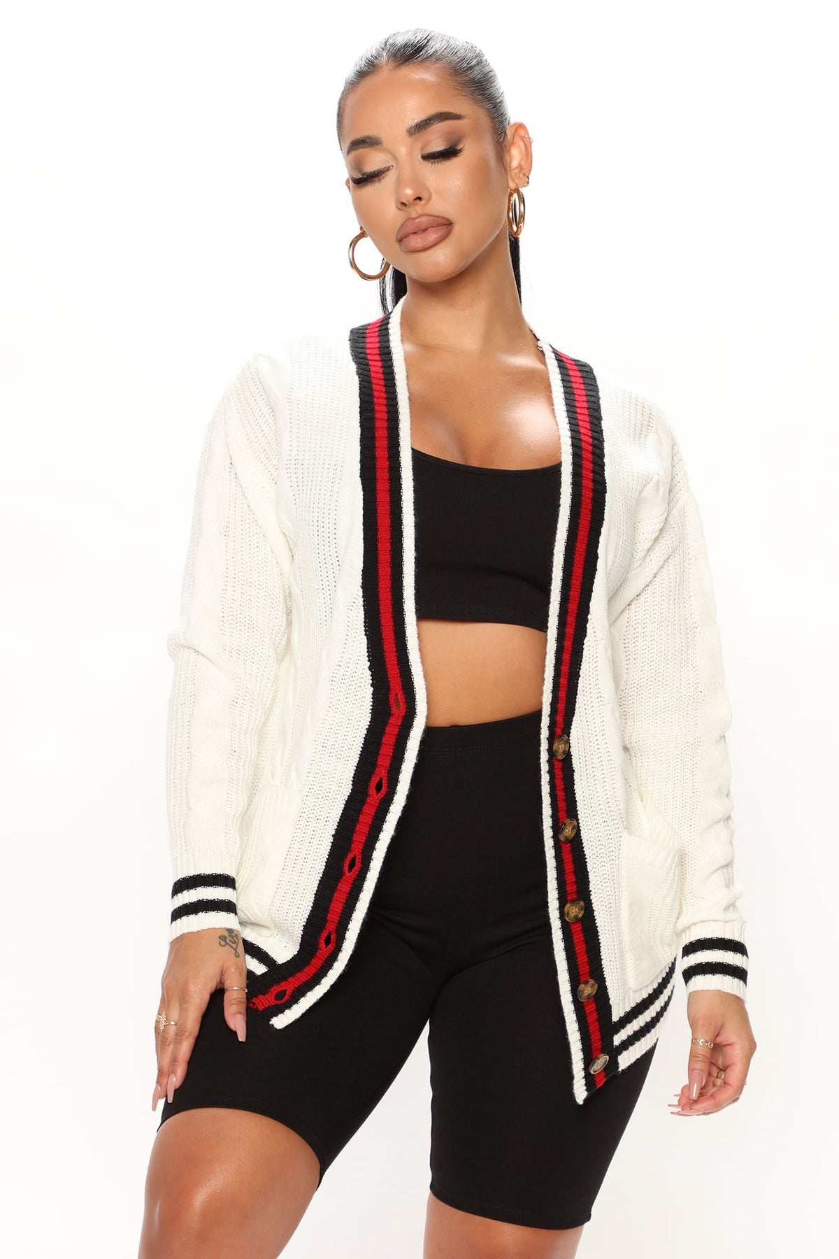 School's Out Boyfriend Cardigan - Ivory
