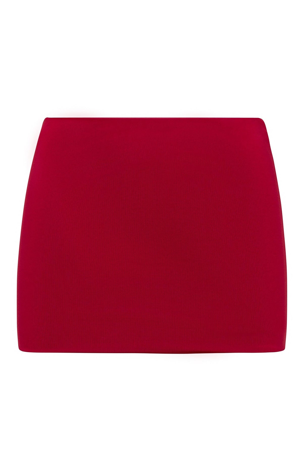 Contour Double Lined Mini Skirt - Red