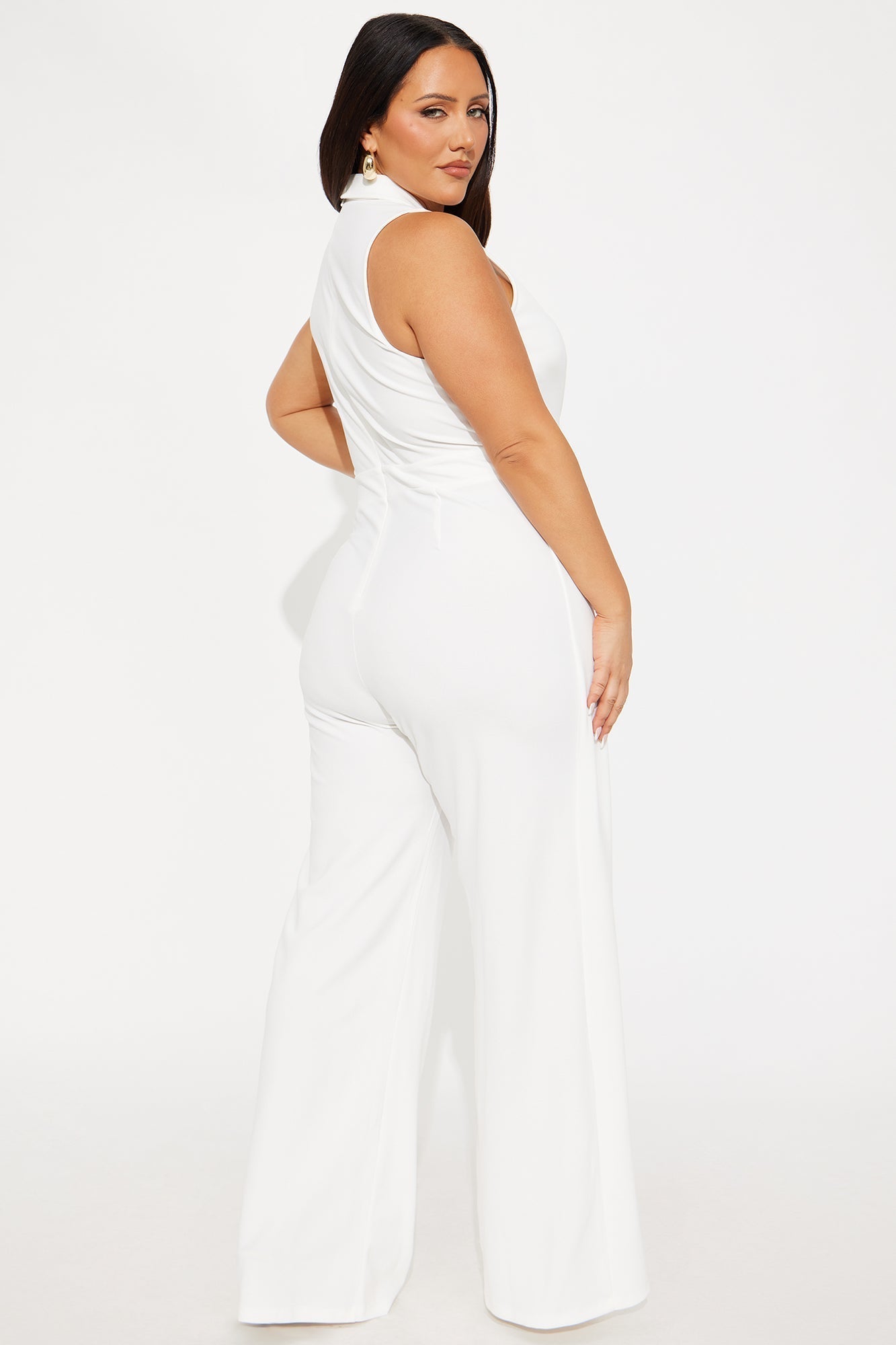 Gia Crepe Jumpsuit - White