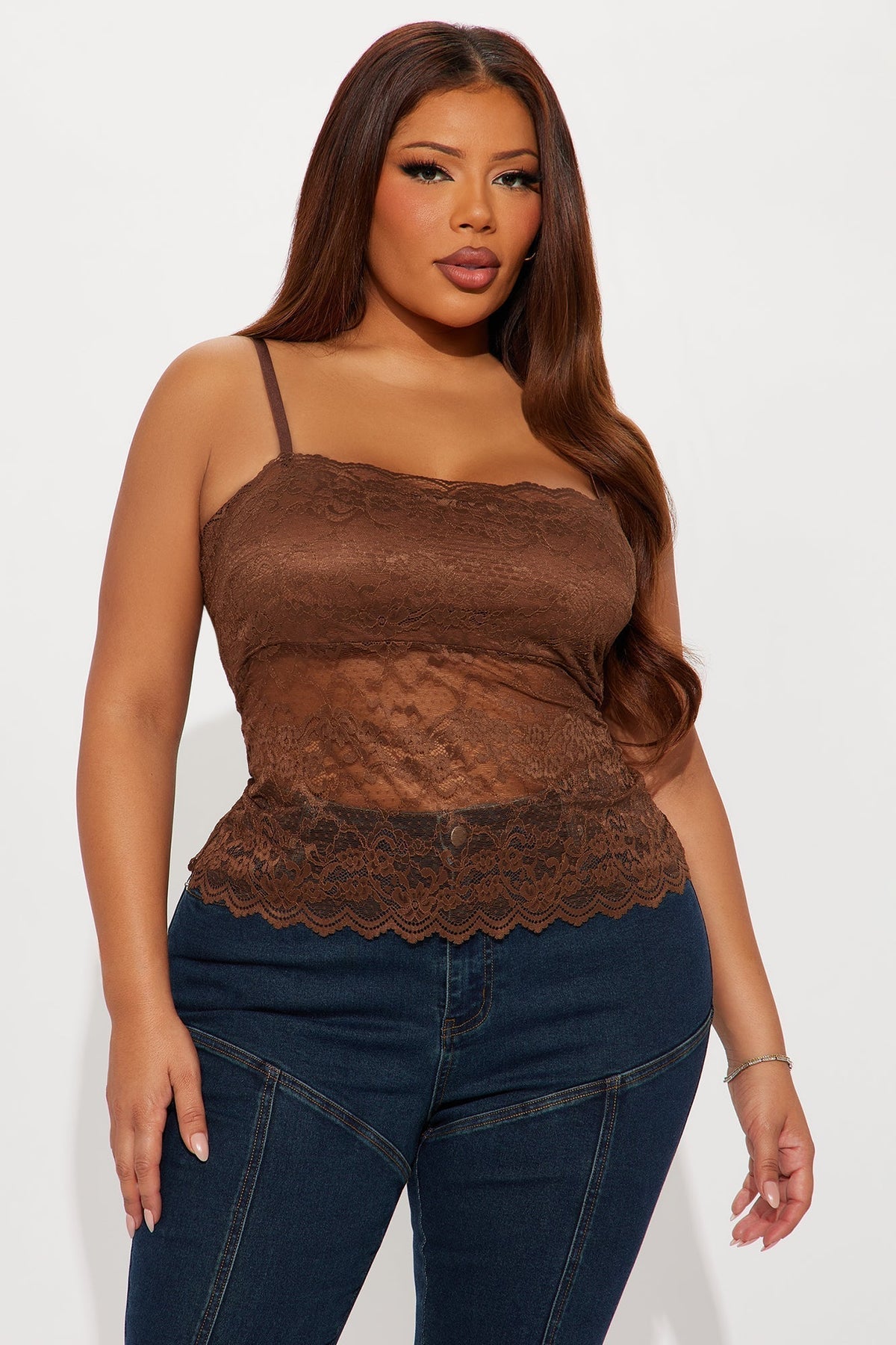 Bellerose Lace Cami Top - Chocolate
