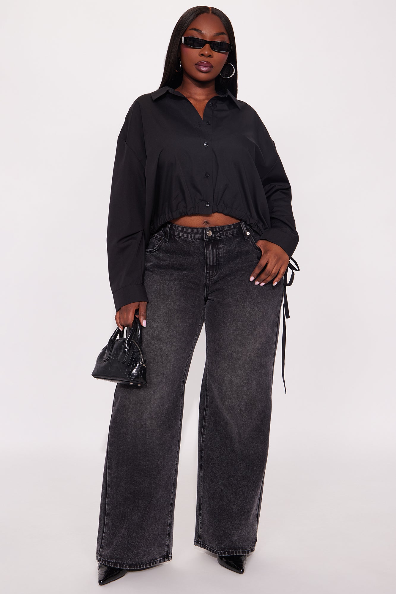Perfect Illusion Poplin Shirt - Black
