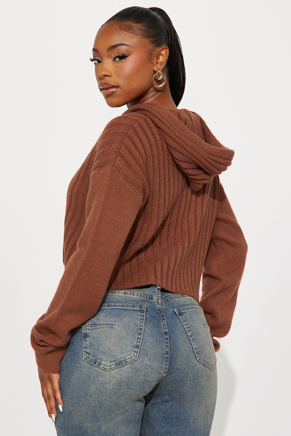 Coco Hooded Sweater - Mocha