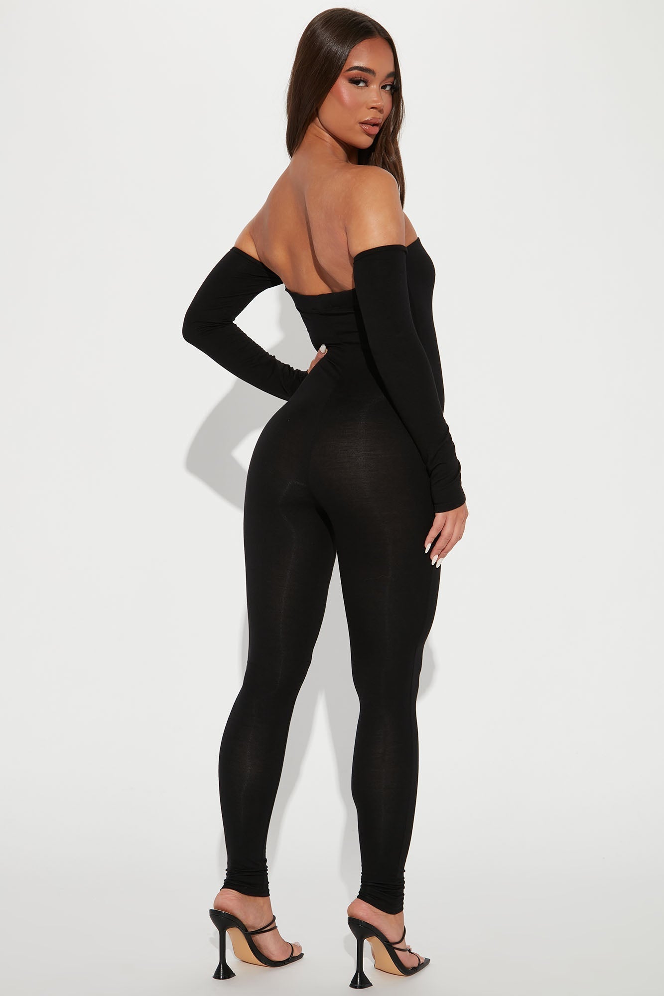 Soothe Off Shoulder Jumpsuit - Black