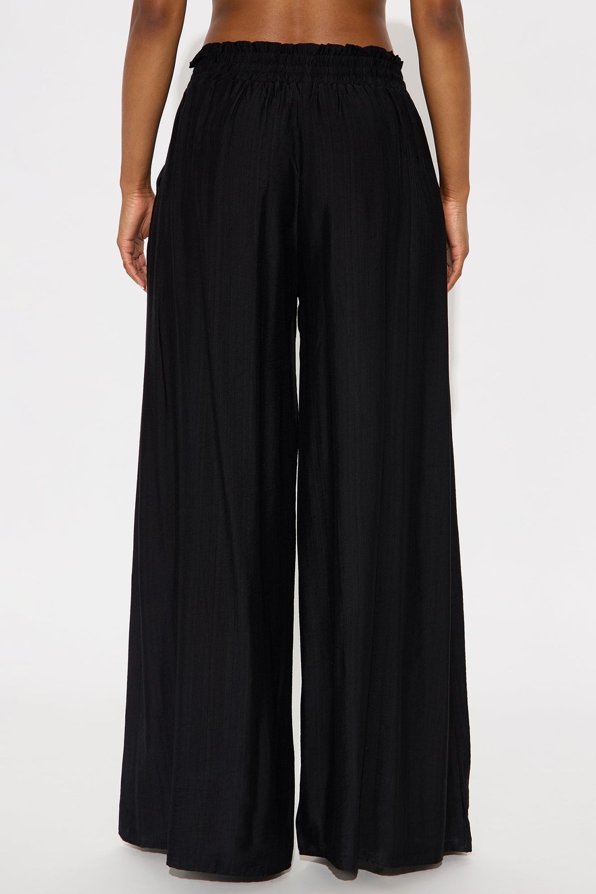 Meet At Sunset Wide Leg Pant - Black