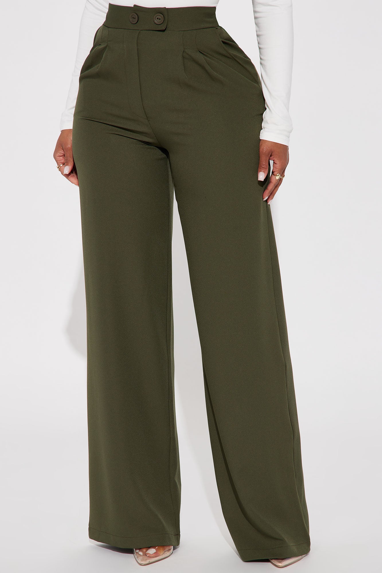 Feeling Focused Trouser - Olive