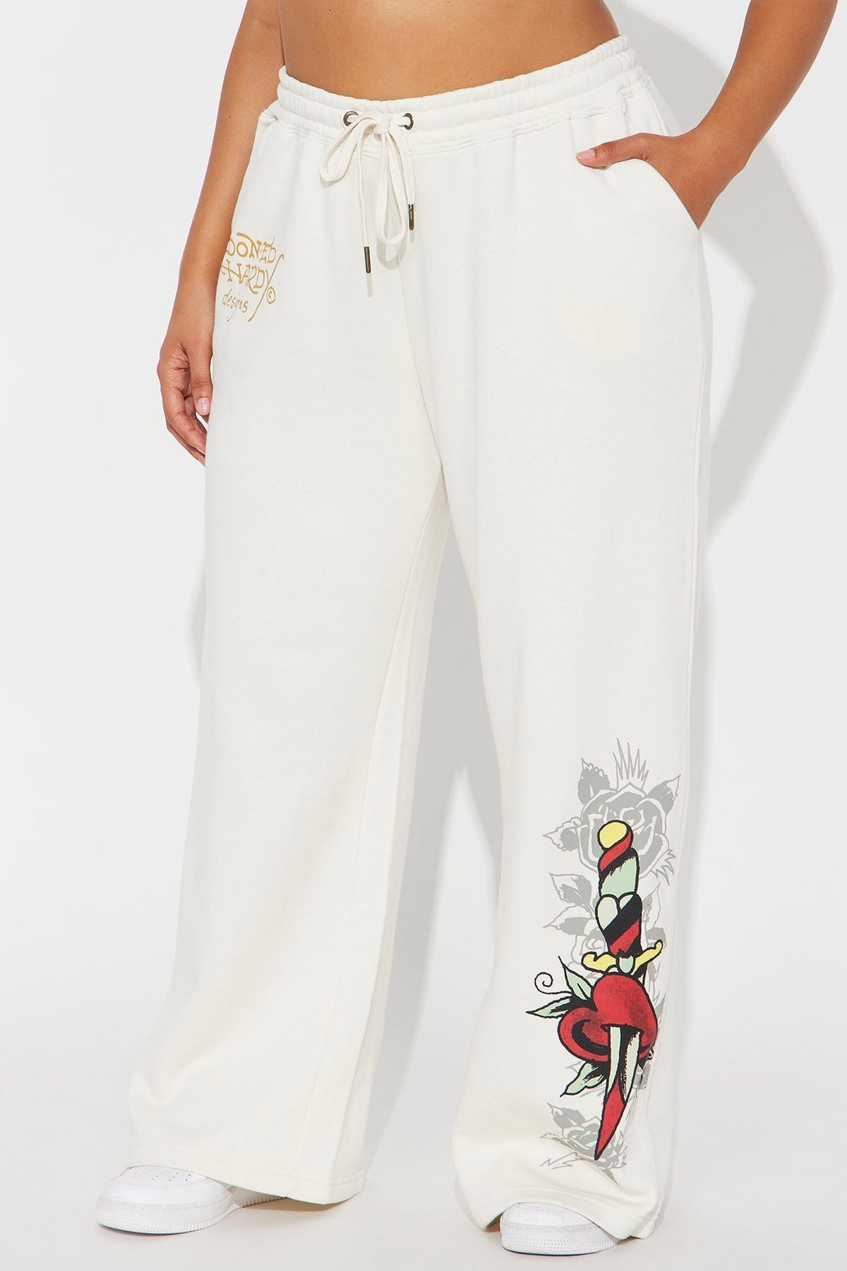 Ed Hardy Hearts Pant - Stone