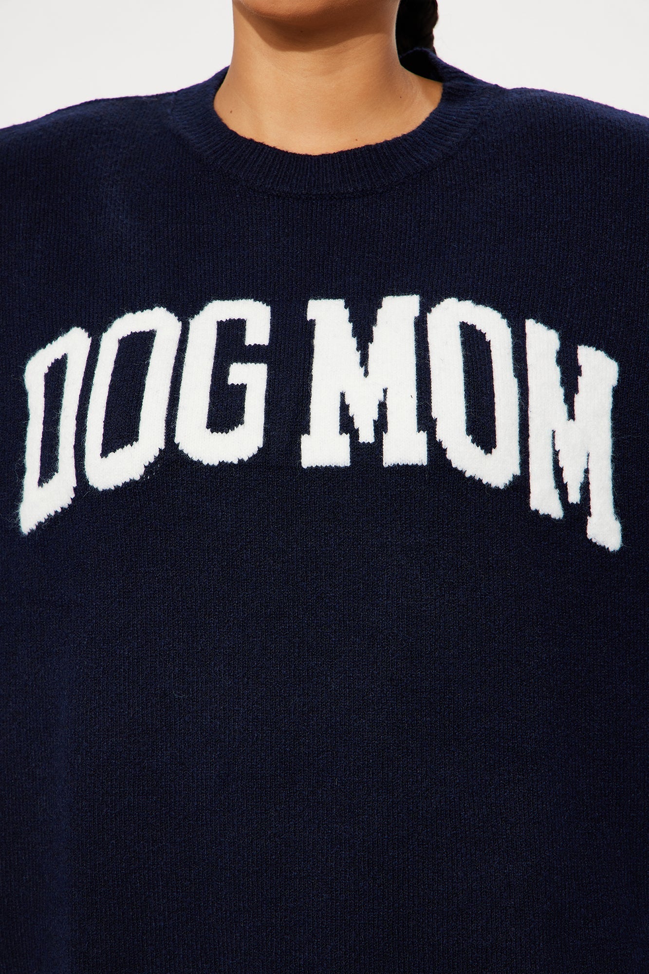 Dog Mom Sweater - Navy/combo