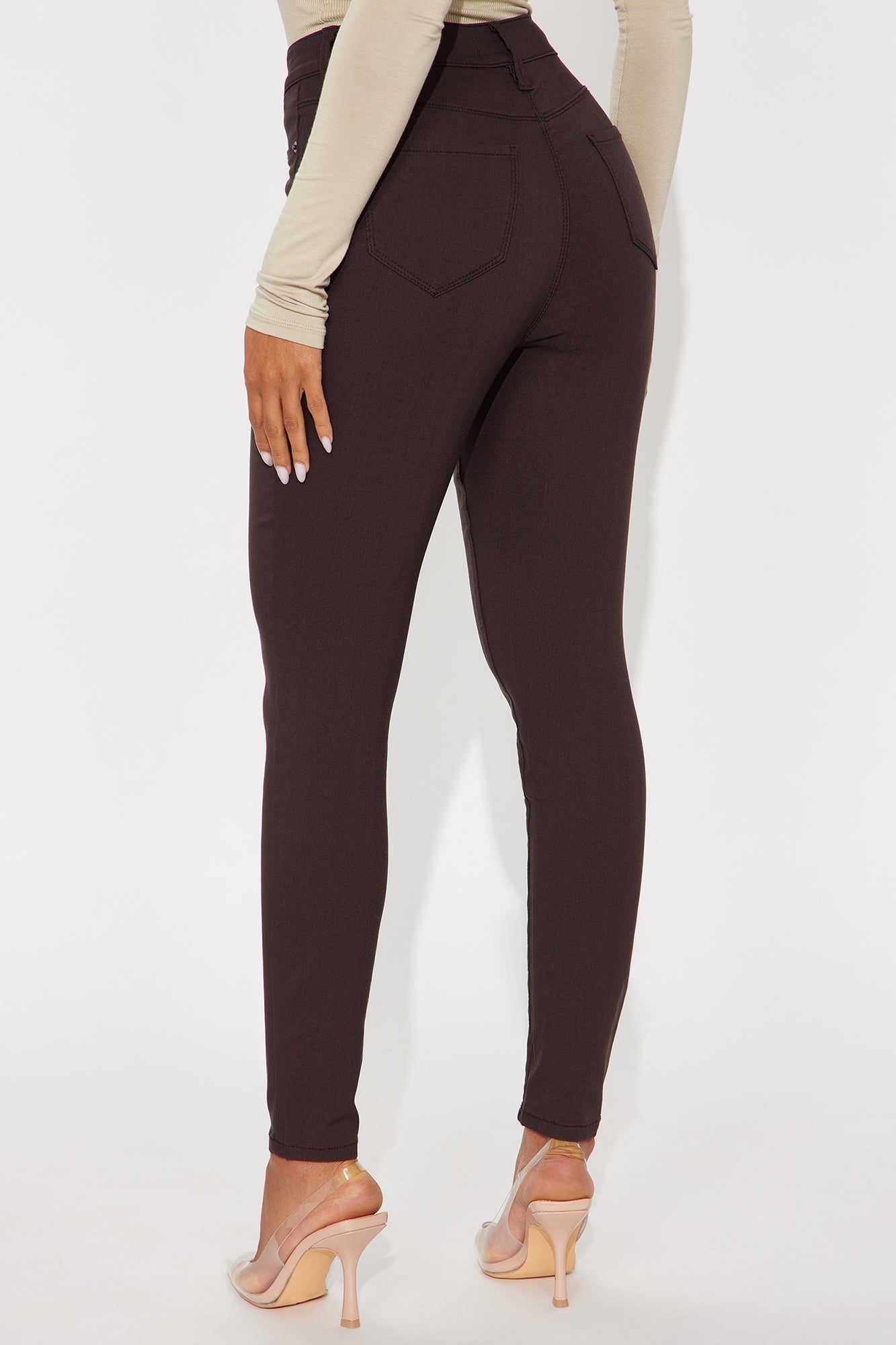 Hyperstretch Skinny Pants - Chocolate