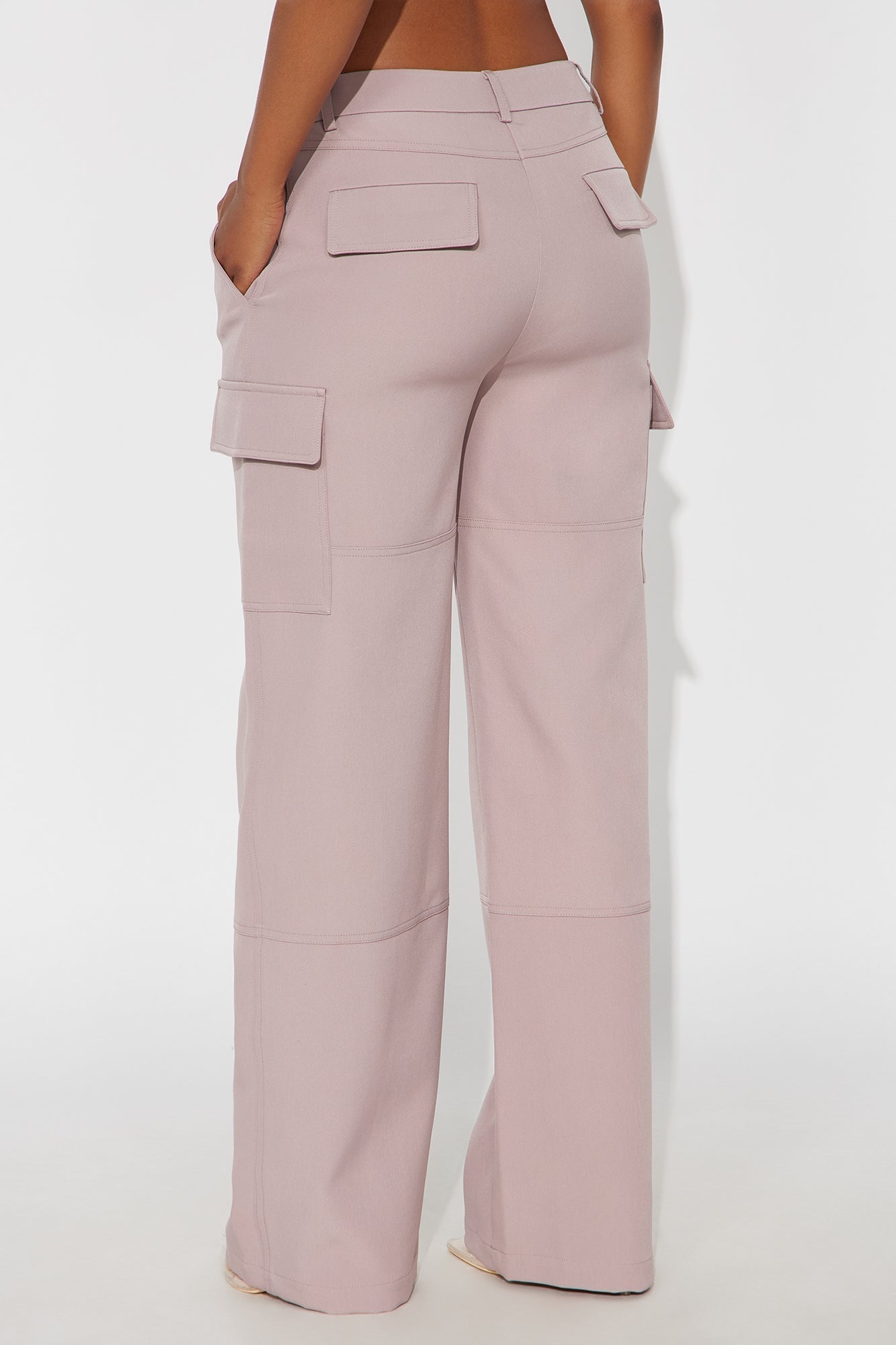 No Chill Wide Leg Cargo Pant 32″ - Orchid