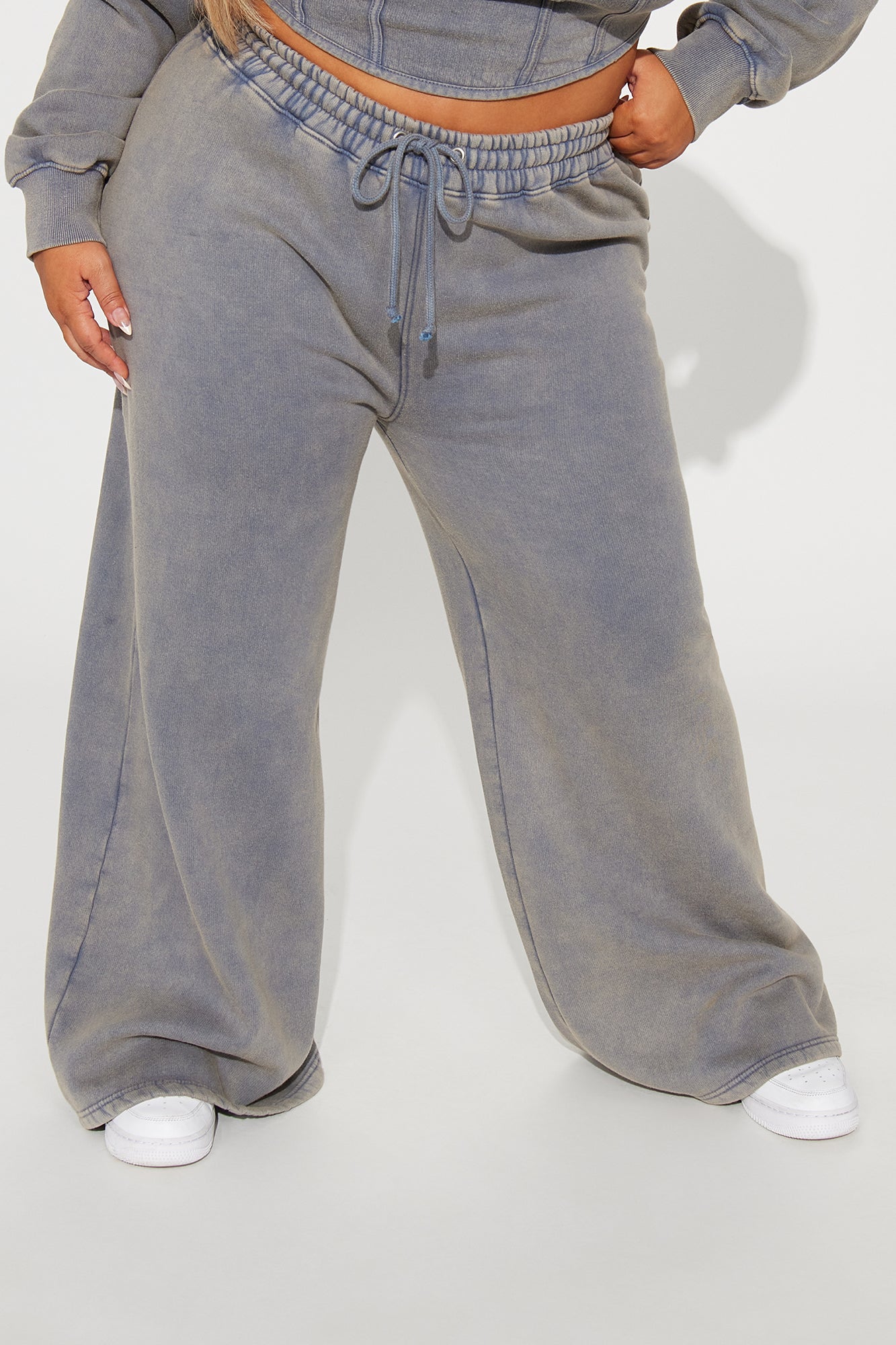 New York Hustle Washed Sweatpants - Grey/combo
