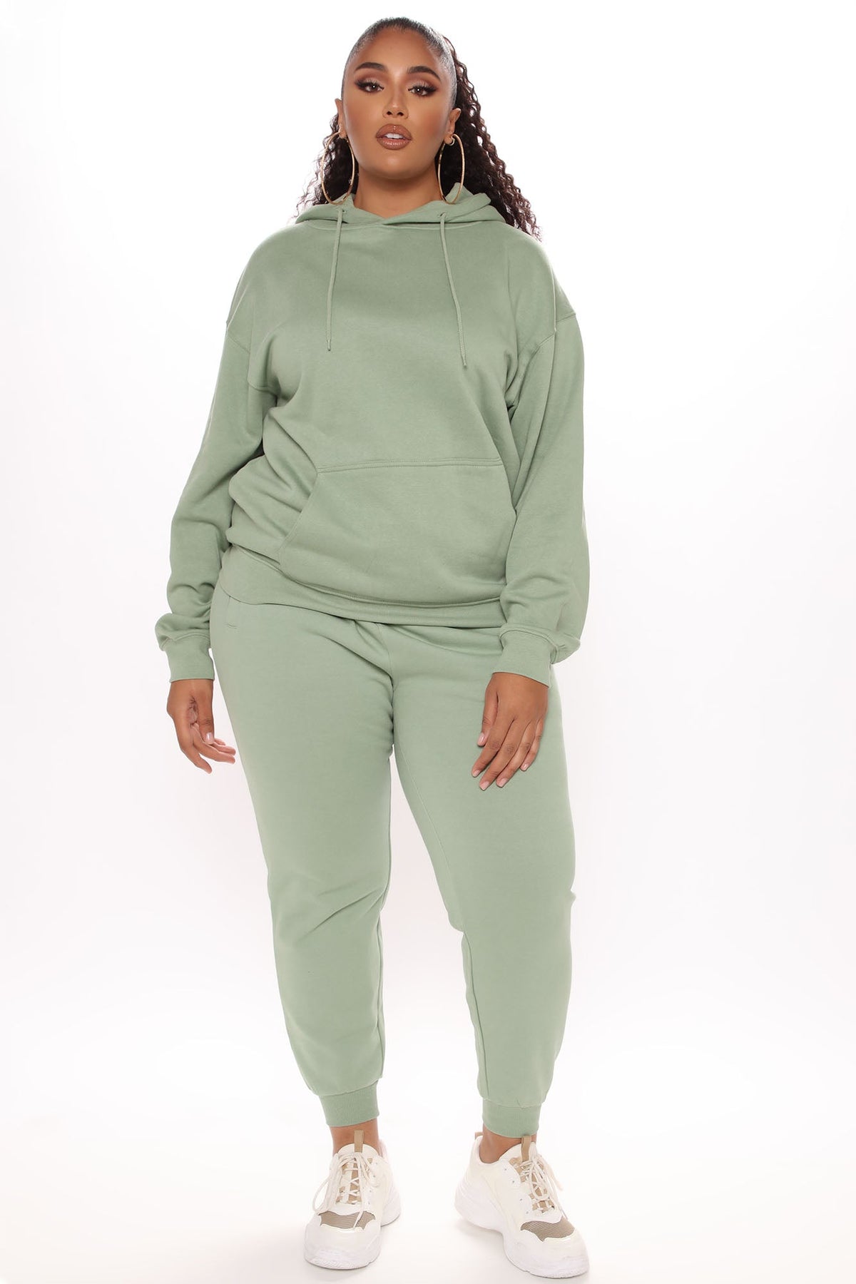 Stole Your Boyfriend's Oversized Jogger - Sage