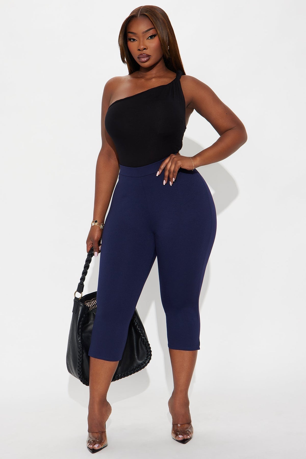 All My Potentials Capri Legging - Navy
