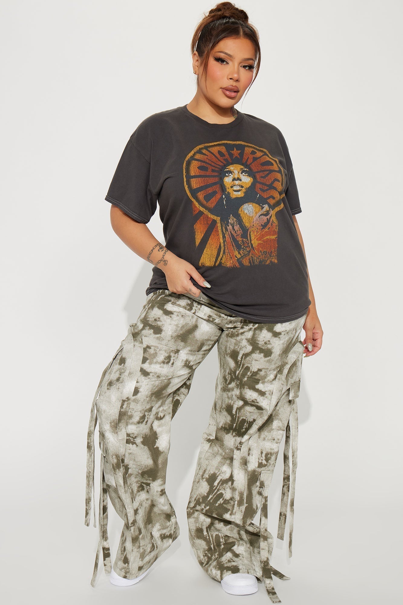 Diana Ross Washed Tshirt - Black Wash