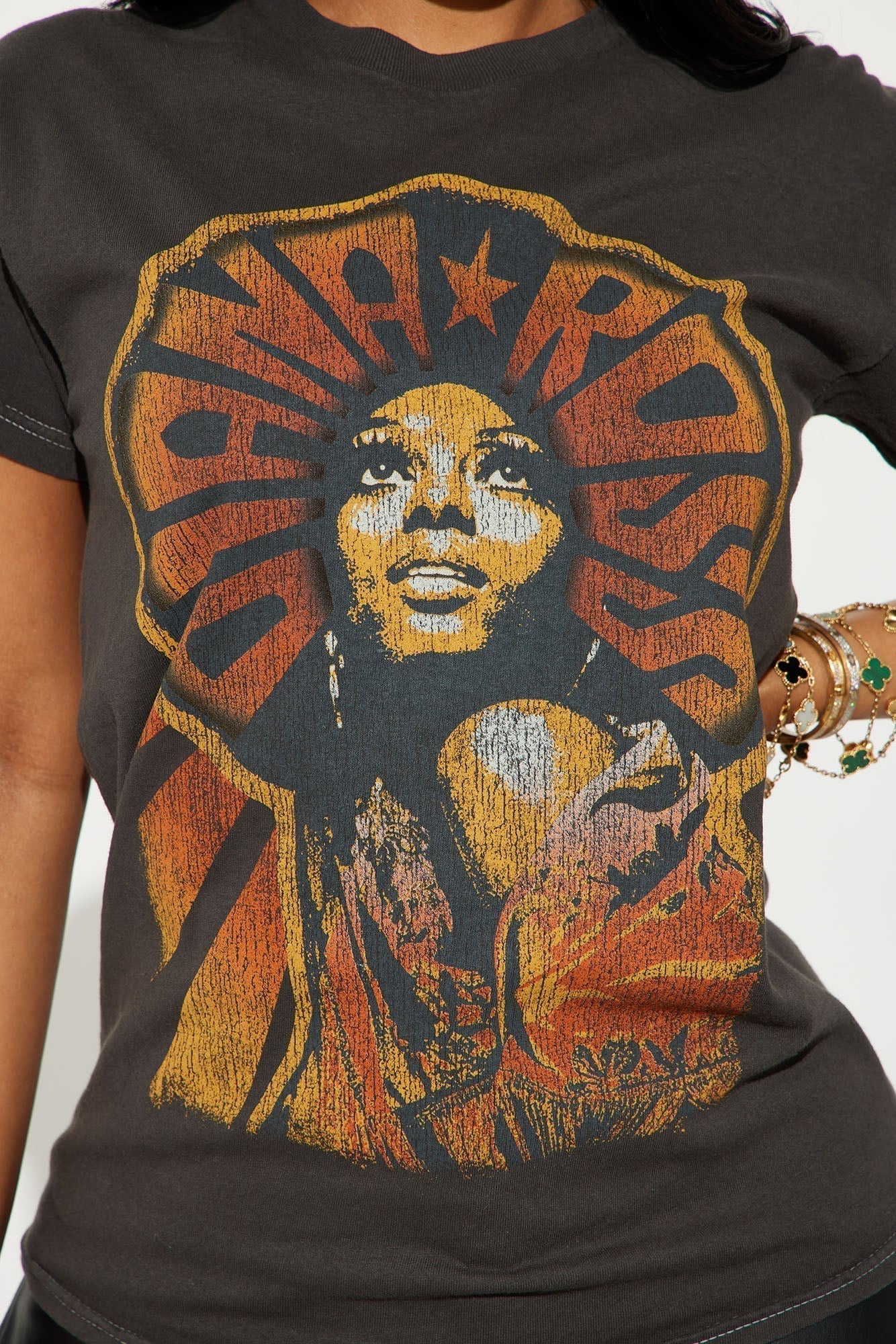 Diana Ross Washed Tshirt - Black Wash