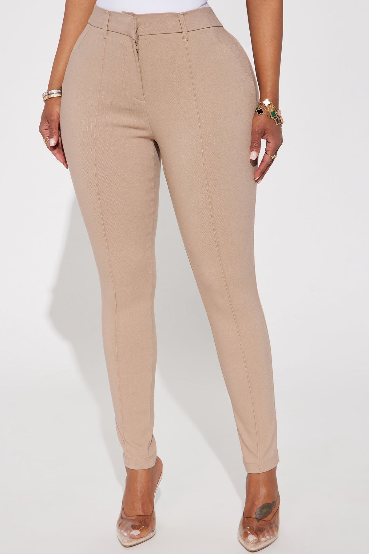 Raise The Bar Skinny Trouser - Khaki