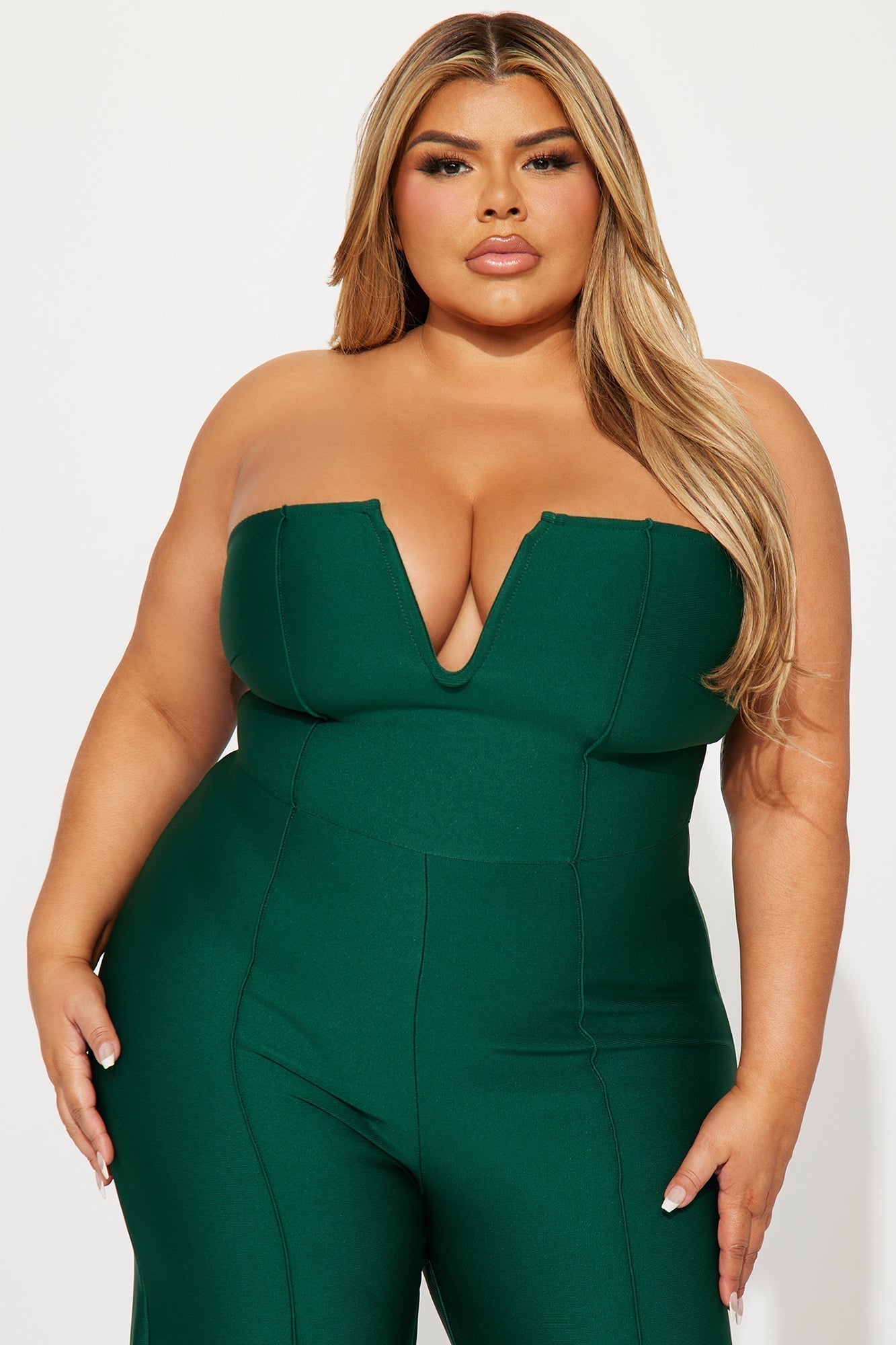 Someone To You Bandage Jumpsuit - Hunter